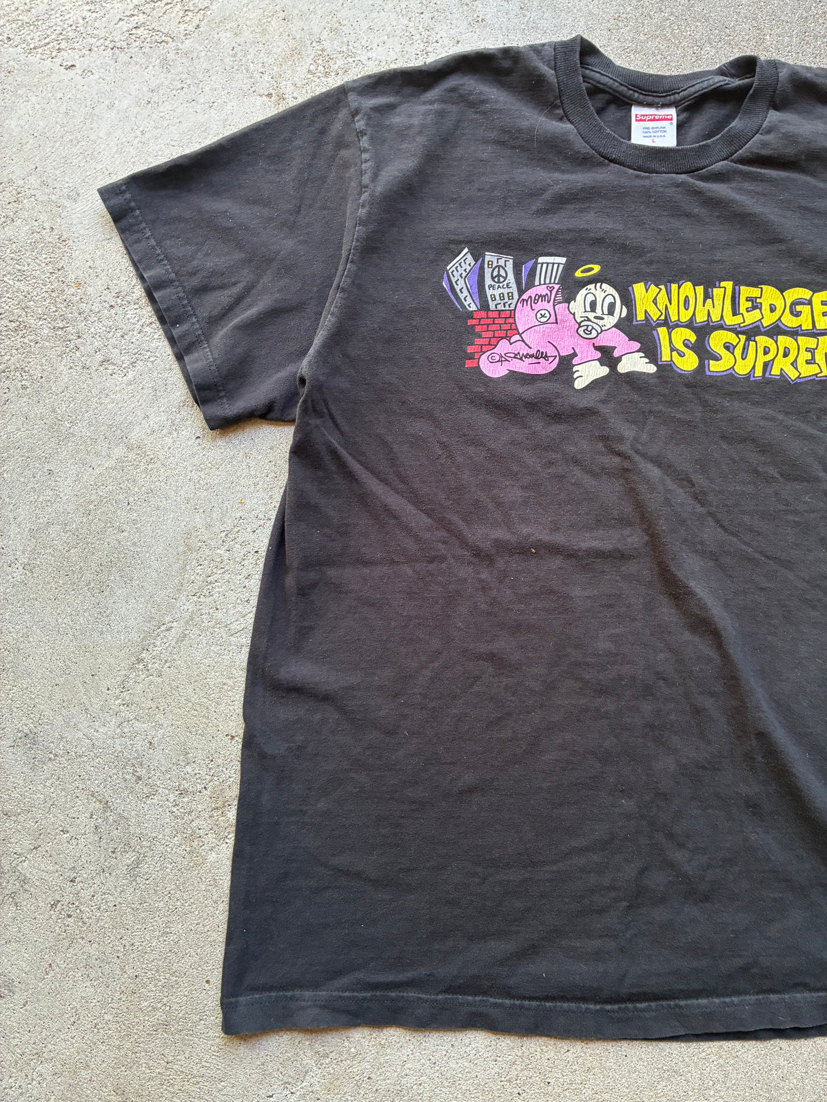 Supreme “KNOWLEDGE IS SUPREME” Tee (L)