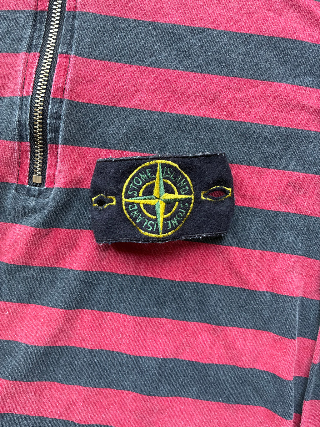 Supreme x Stone island Zip Up Long sleeve polo (M)