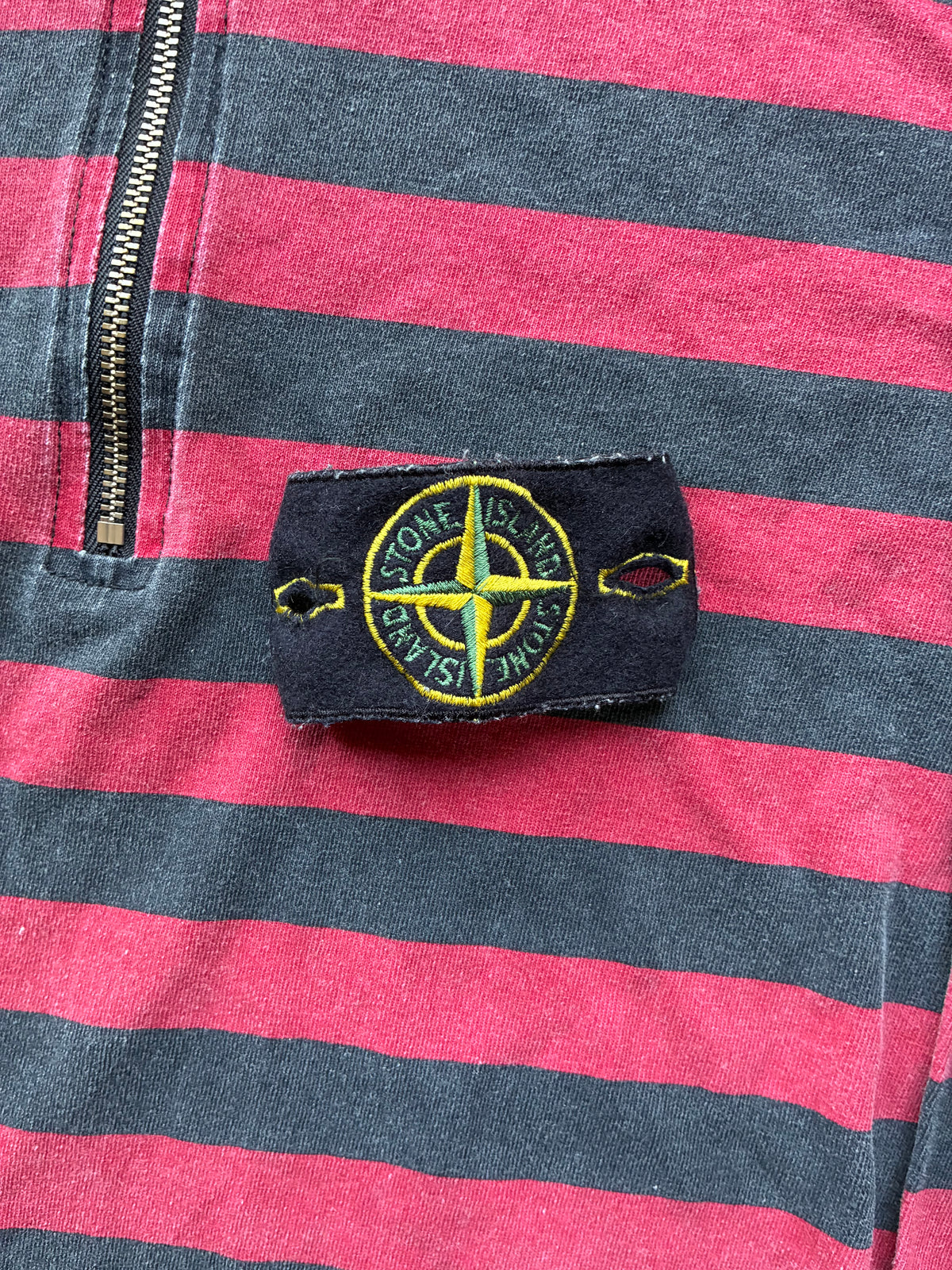 Supreme x Stone island Zip Up Long sleeve polo (M)
