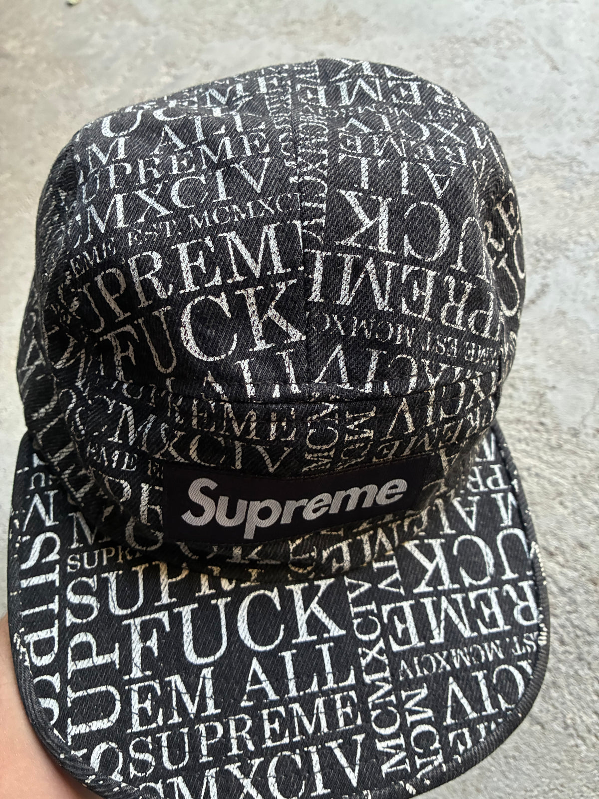 Supreme “F*** EM ALL” Camp Cap (Adjustable)