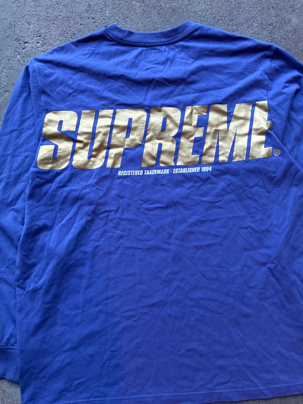 Supreme “TRADEMARK LOGo”  long sleeve (XL)