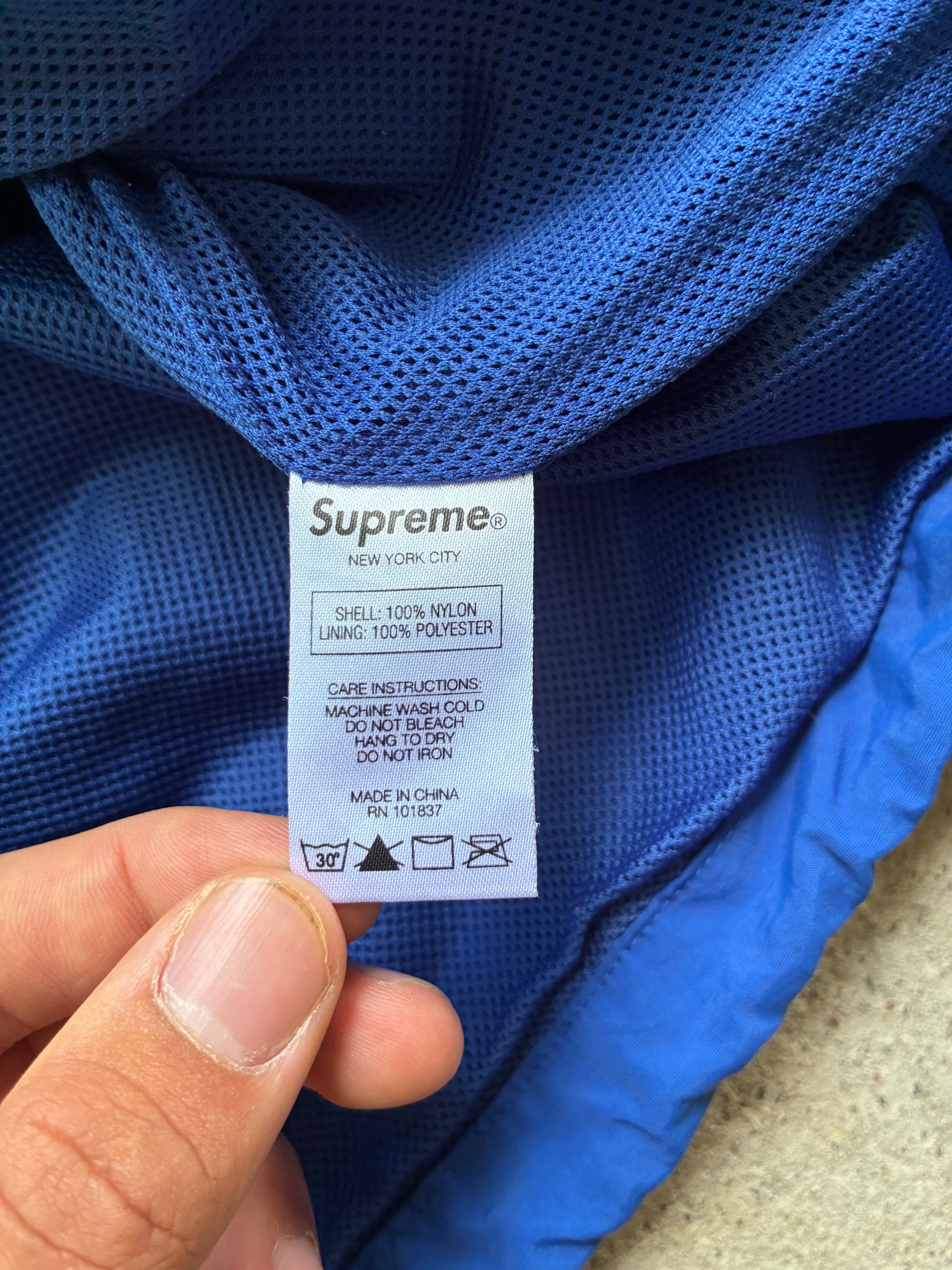 Supreme “CORNER ARC SS18” Half Zip Pullover (M)