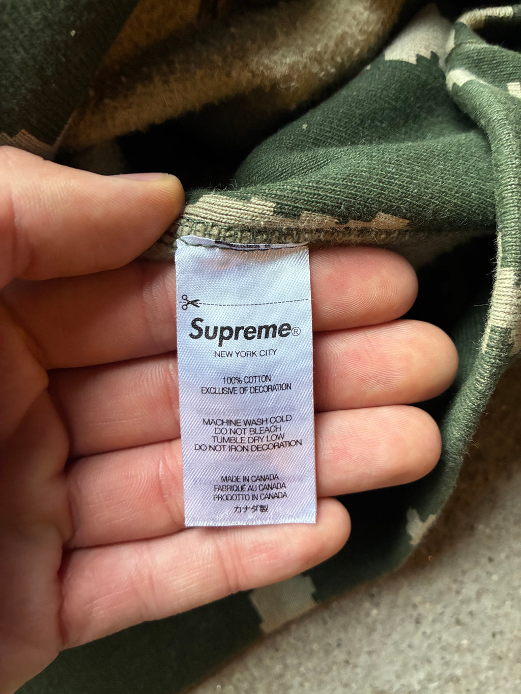 Supreme “CAMO” Box logo hoodie (M)
