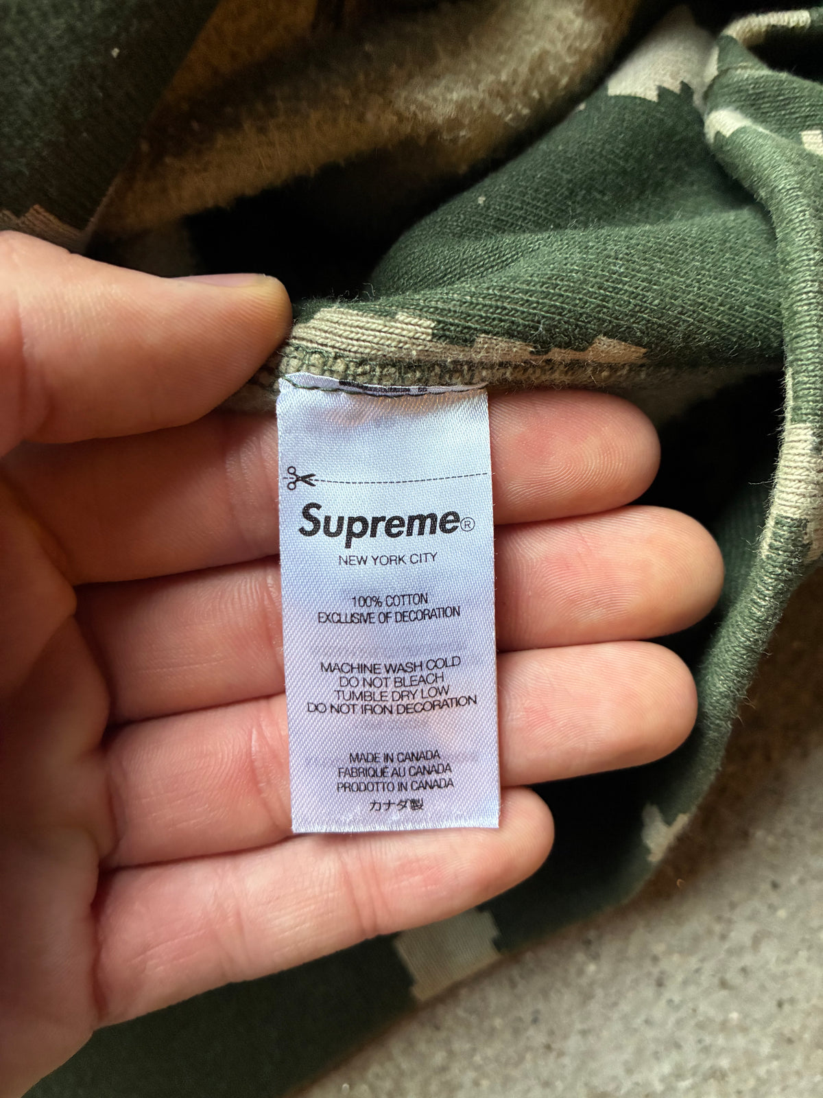 Supreme “CAMO” Box logo hoodie (M)
