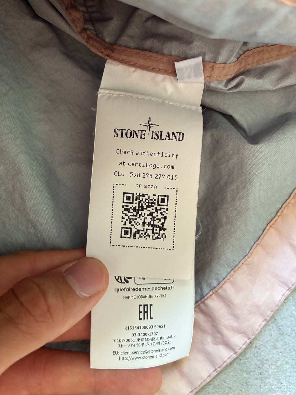 Stone Island “MEMBRANA 3L TC” Jacket (M)