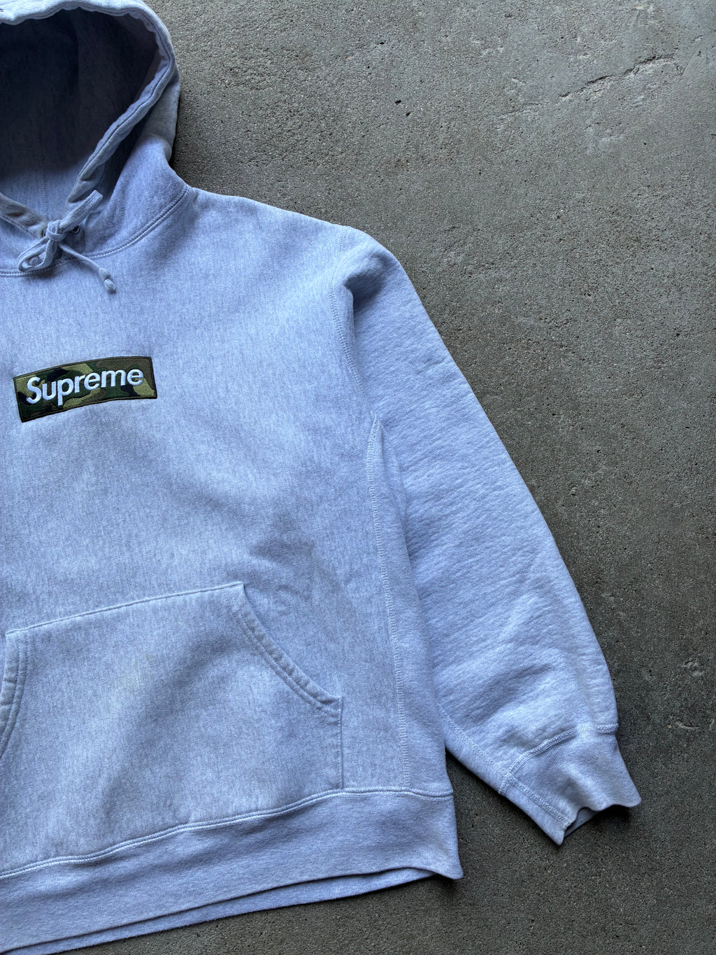 Supreme “BOX LOGO CAMO FW23” Hoodie (M)