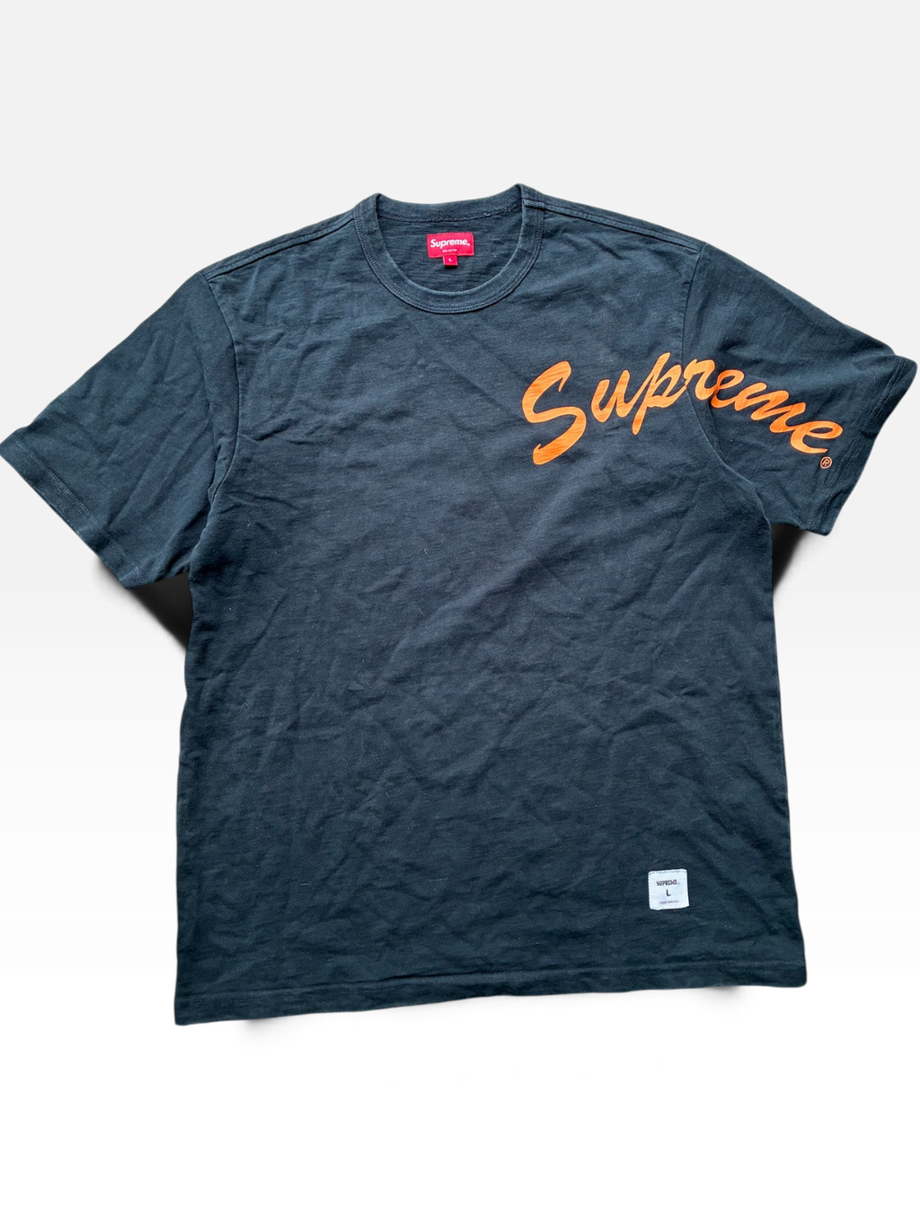 Supreme “SHOULDER ARC LOFO” tee (L)