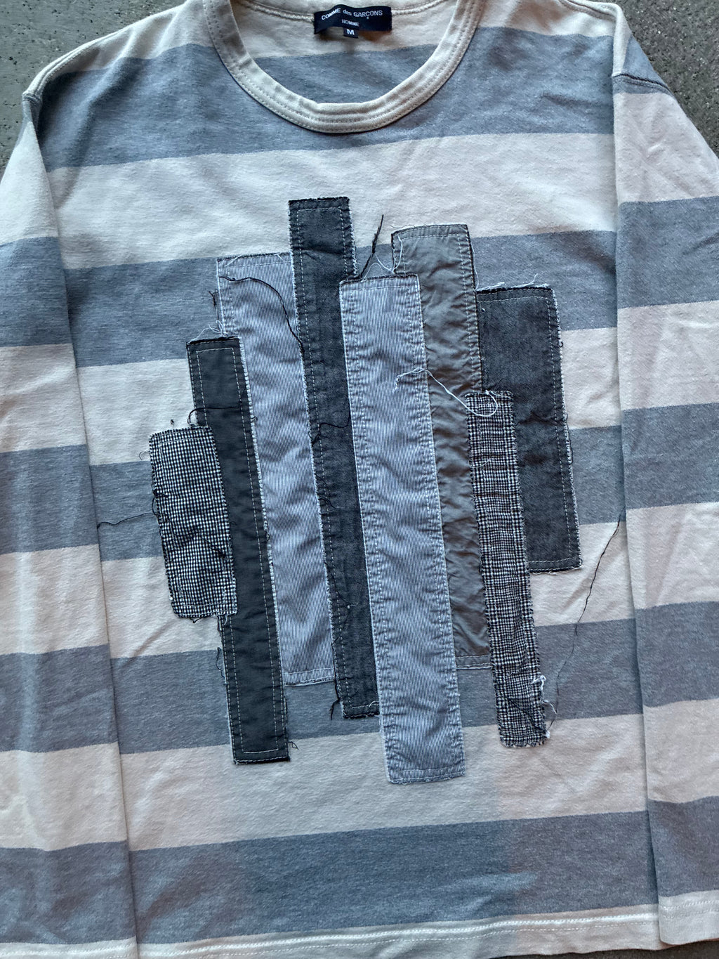 Stripped Comme des garçons Homme “RIPPED” Long Sleeve (M)
