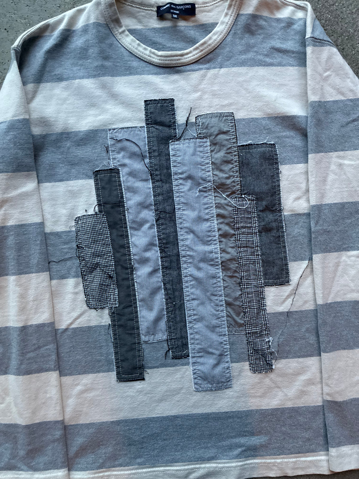 Stripped Comme des garçons Homme “RIPPED” Long Sleeve (M)