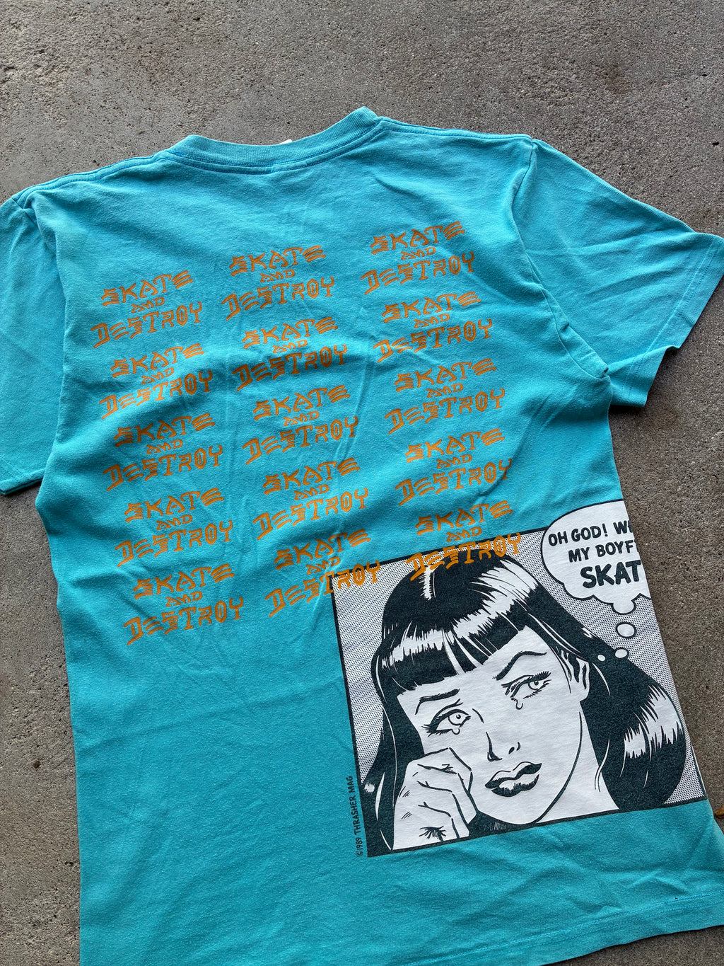 Supreme “THRASHER BOYFRIEND” tee (M)