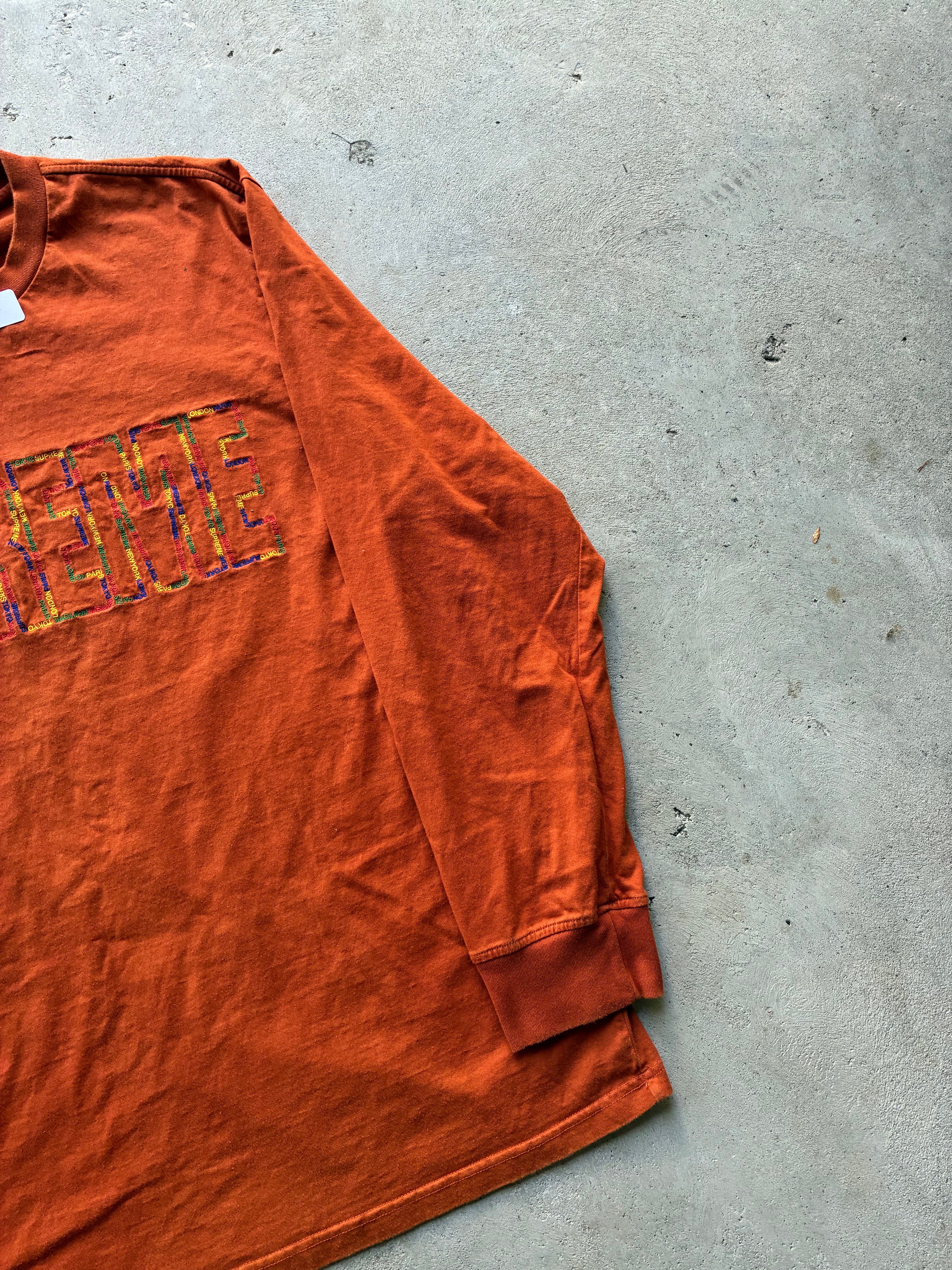Supreme “INTERNATIONAL L/S” Long Sleeve (XL)