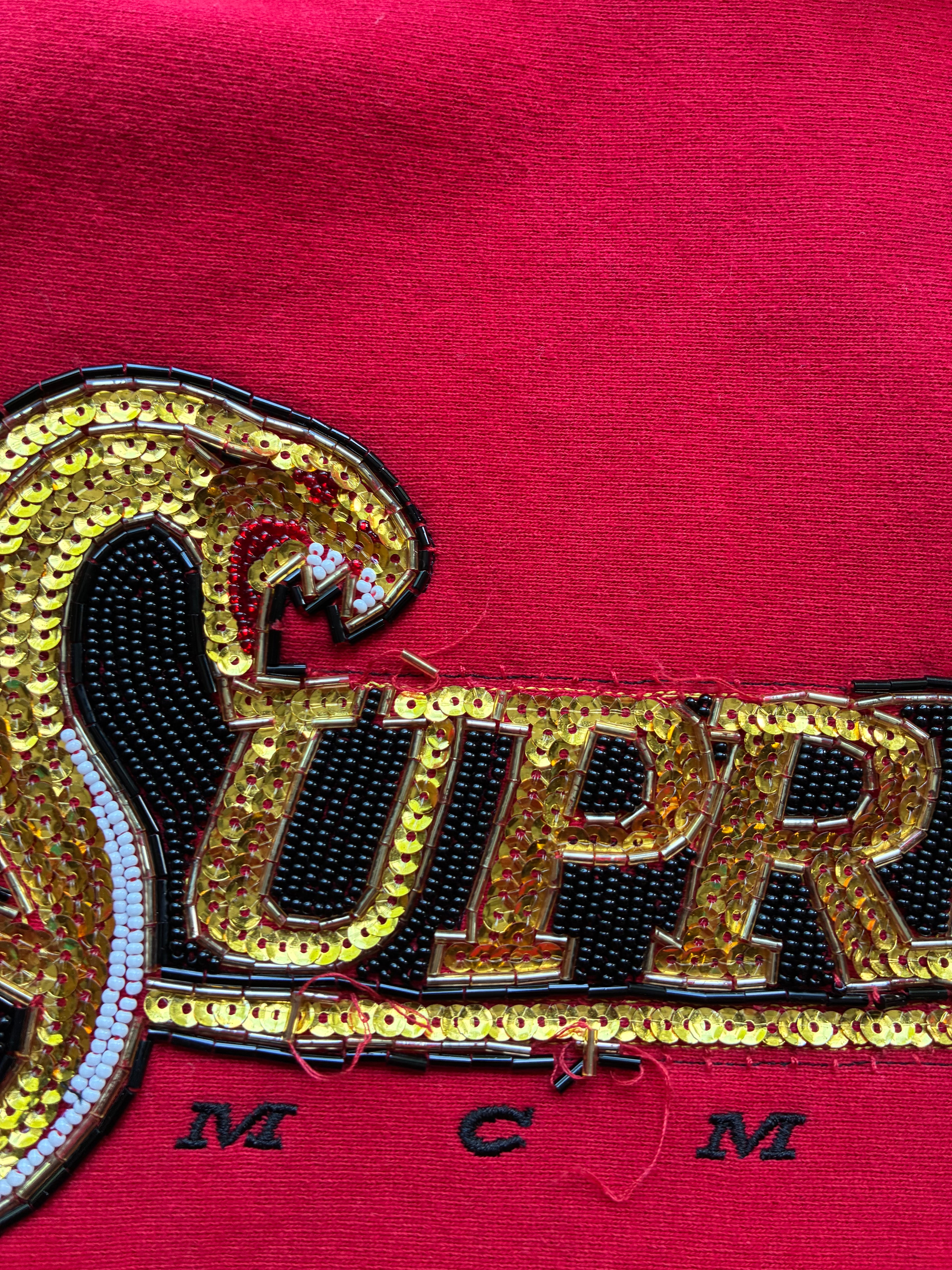 Supreme “SEQUIN VIPER” Hoodie (L)