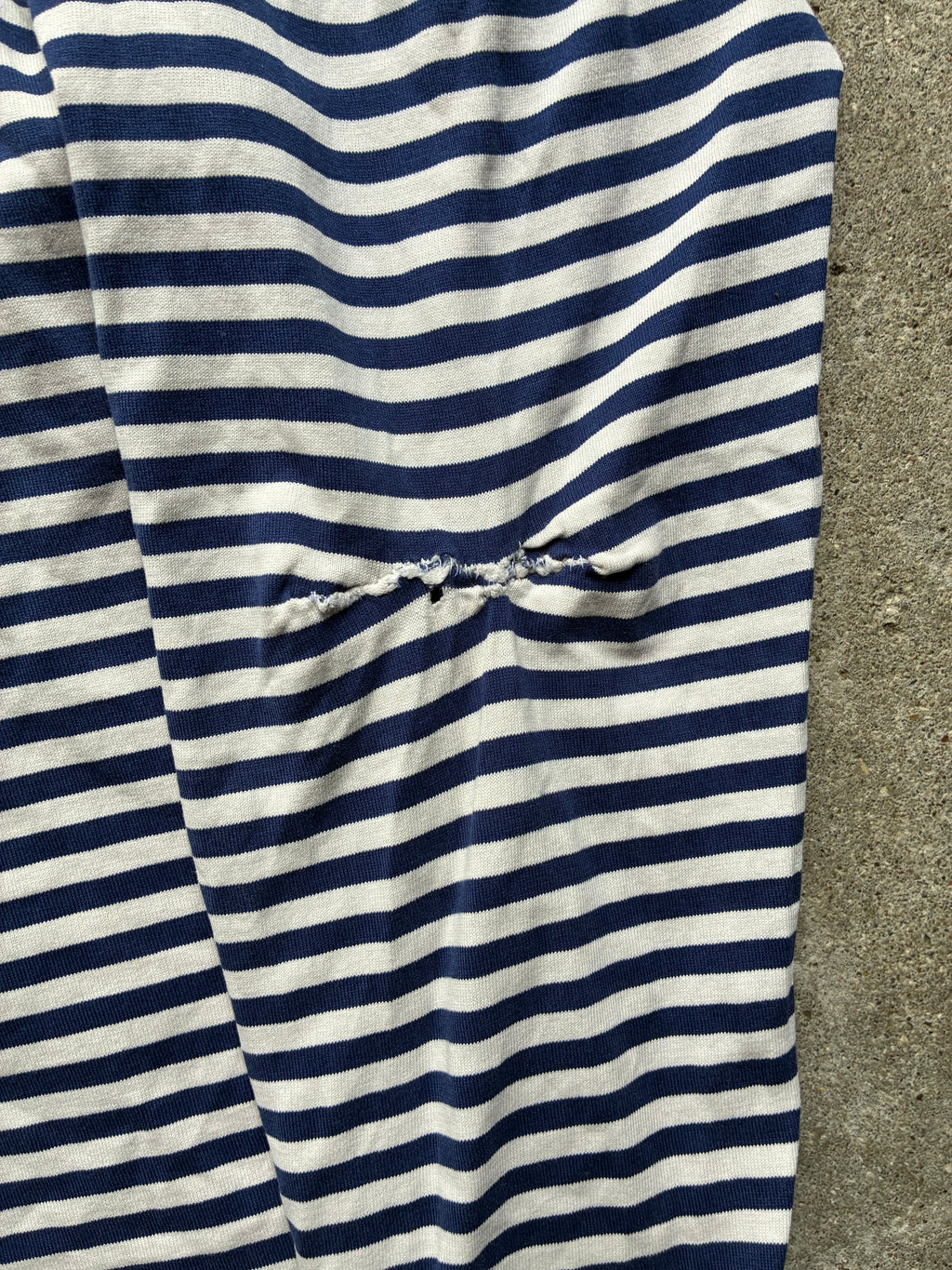 Supreme “STRIPED LOGO” Long Sleeve (M)