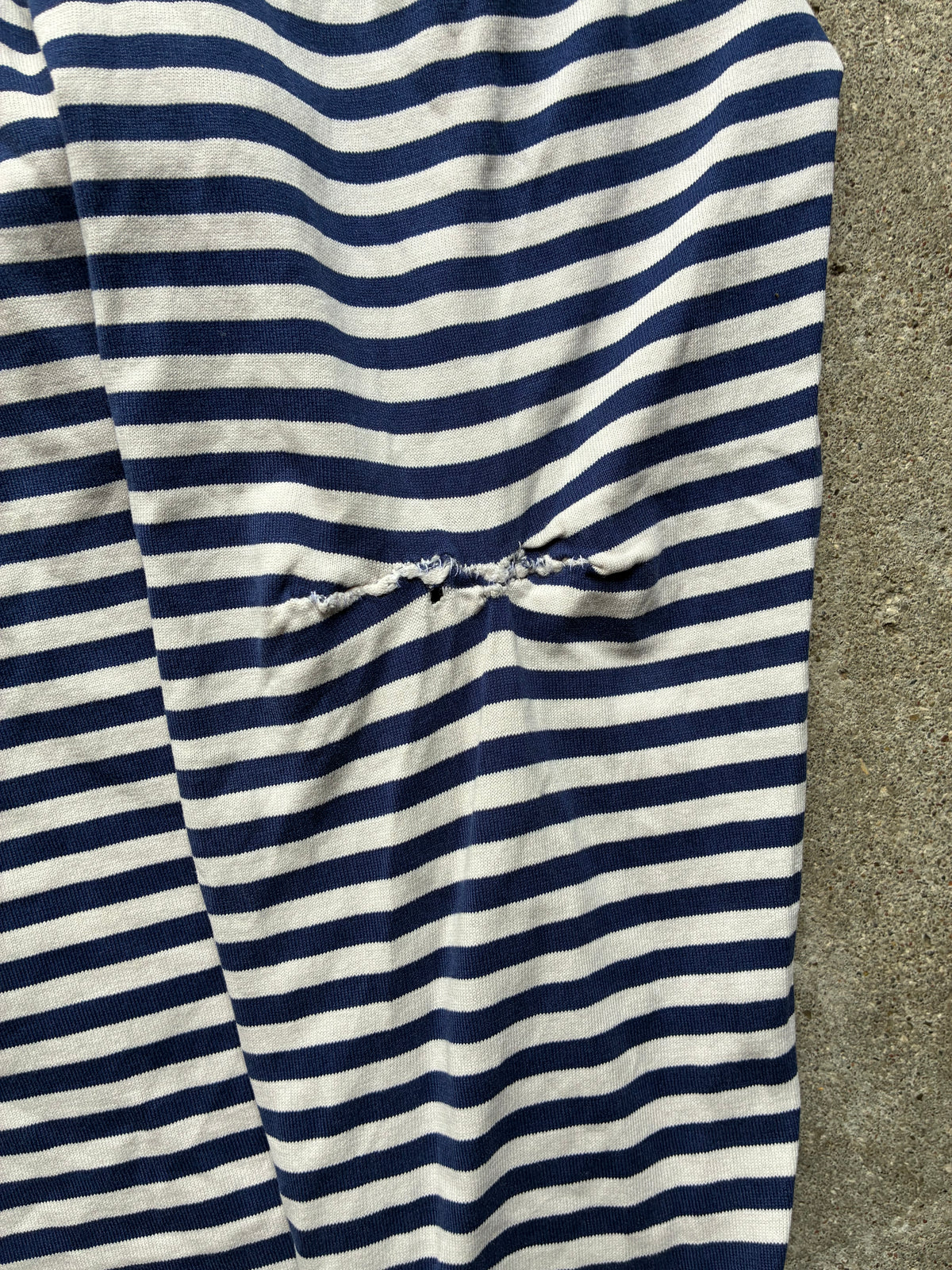 Supreme “STRIPED LOGO” Long Sleeve (M)
