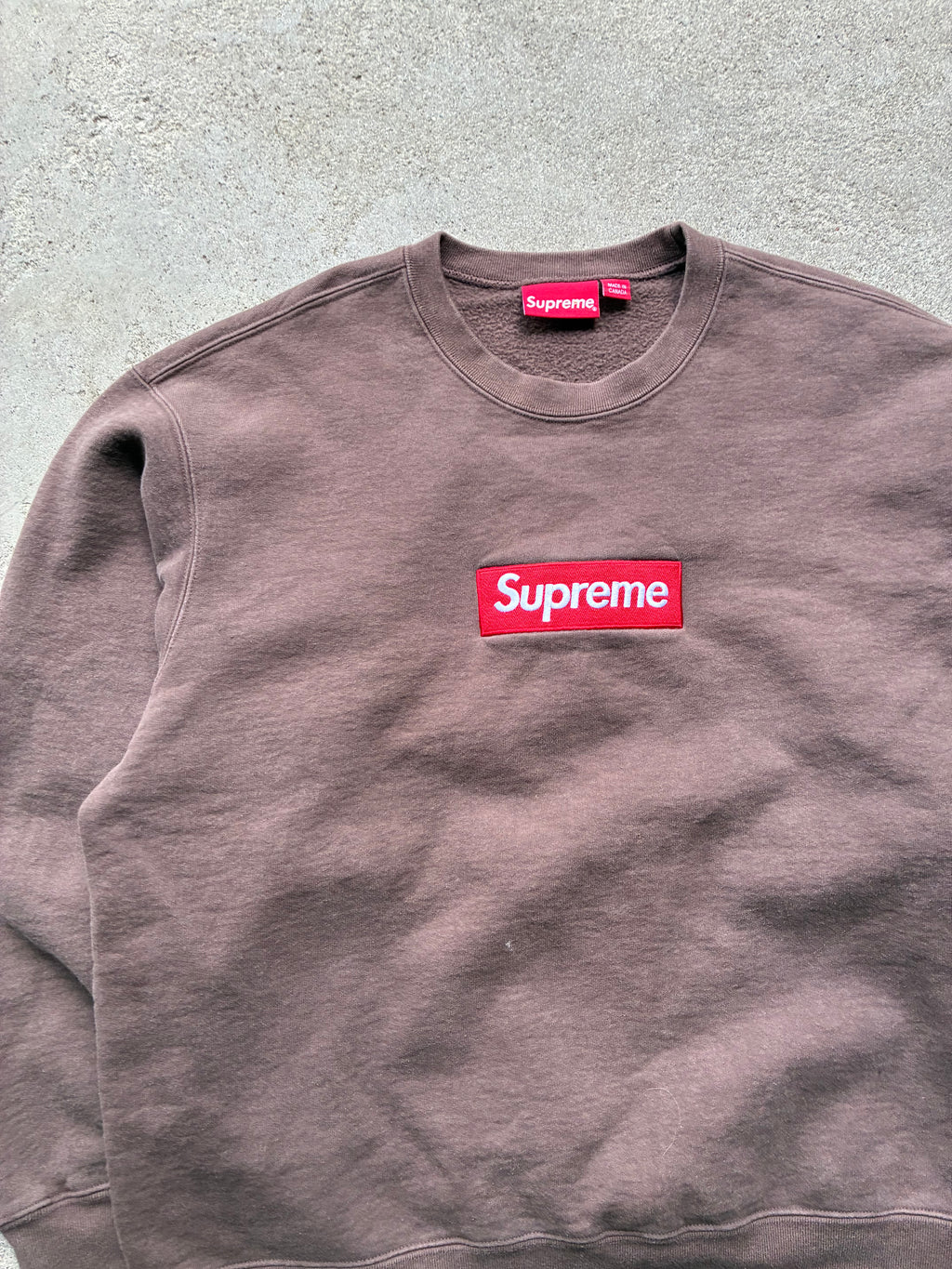 Supreme “ BROWN BOX LOGO” Crewneck (M)
