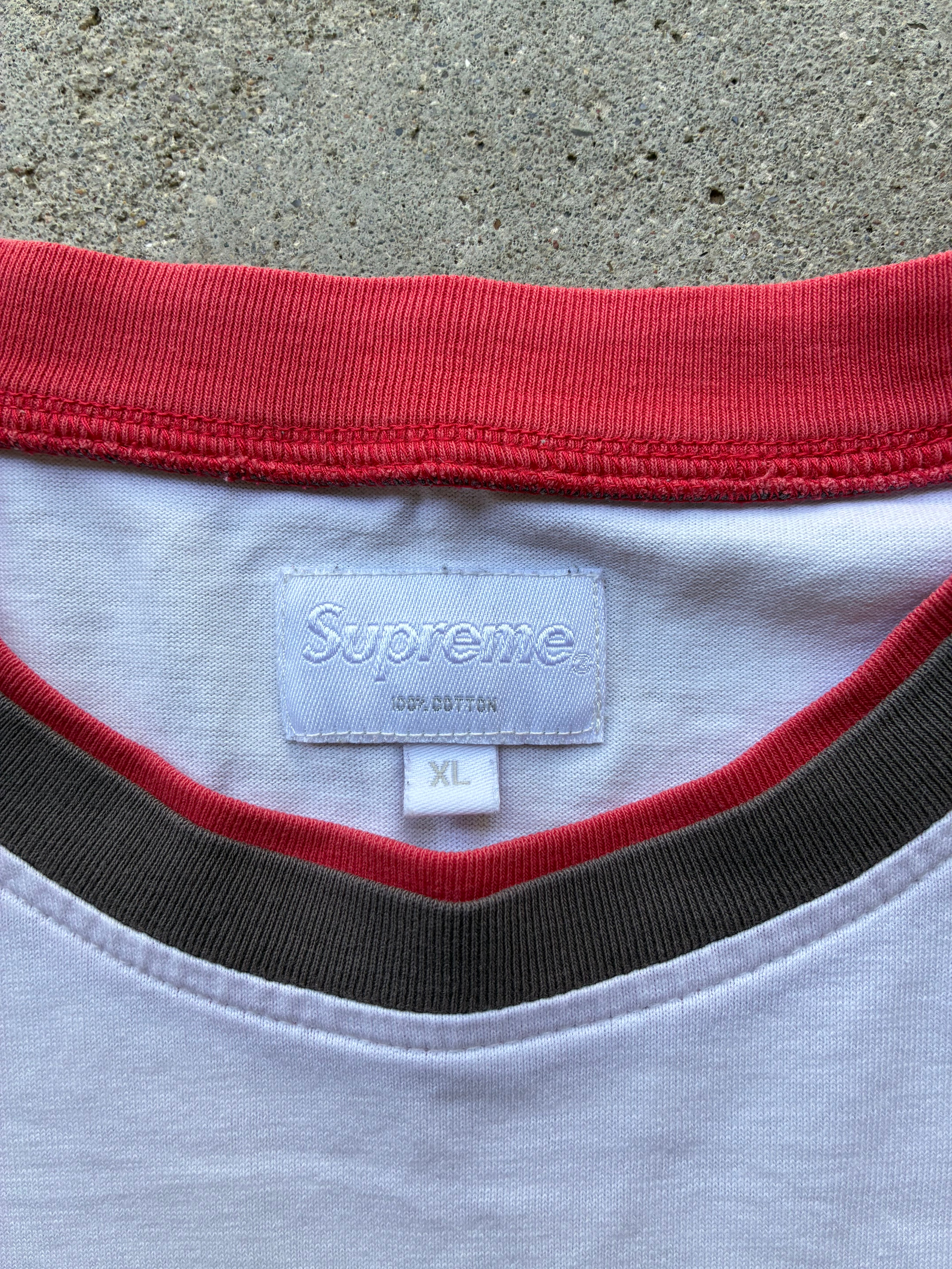 Supreme “ARC LOGO DOUBLE RINGER” tee (XL)