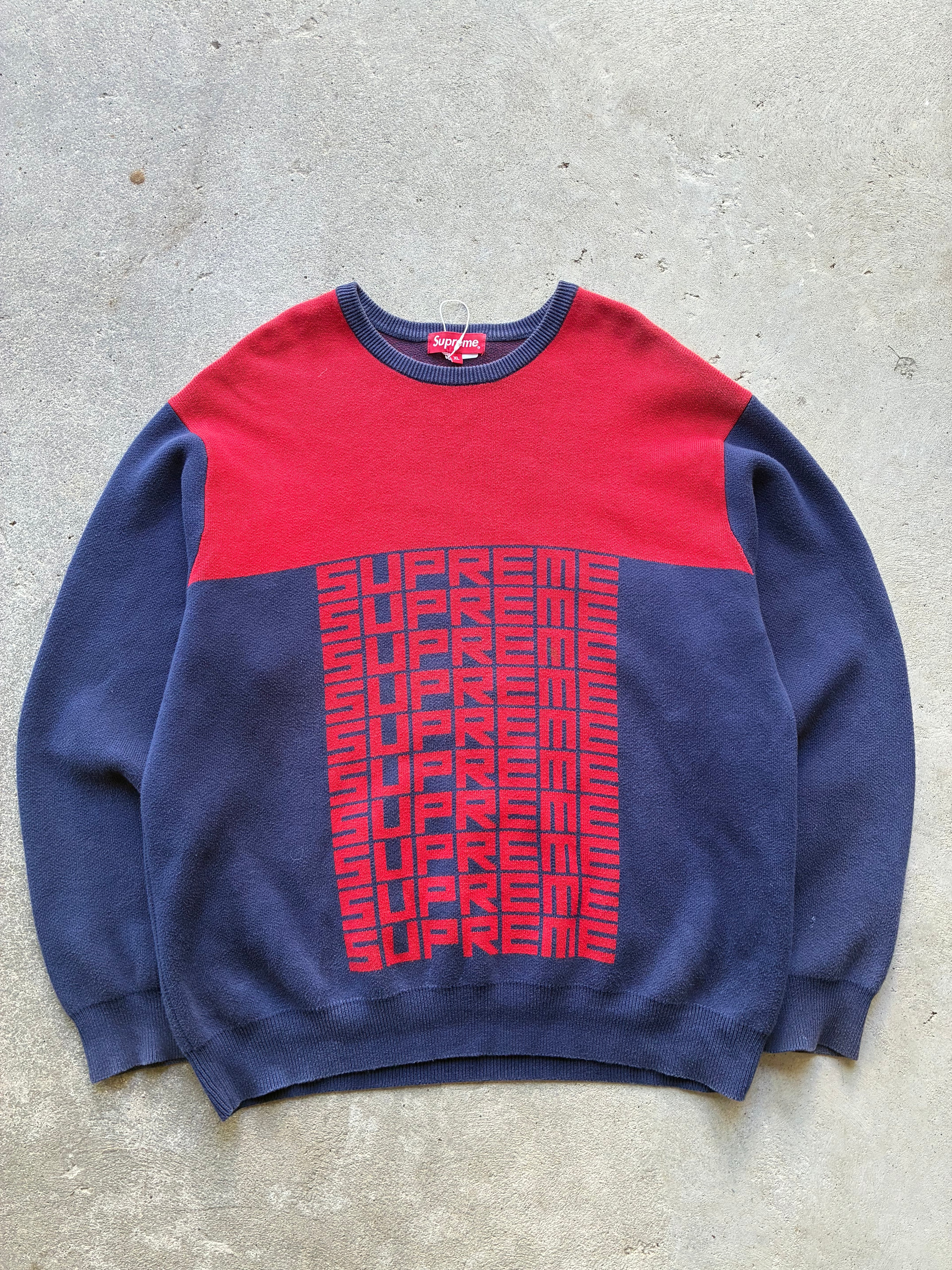 Supreme “REPEAT LOGO” Sweater (XL)