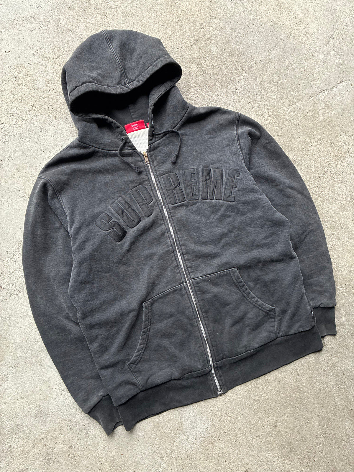 Supreme “ARC LOGO THERMAL 2009” Zip Up hoodie (L)