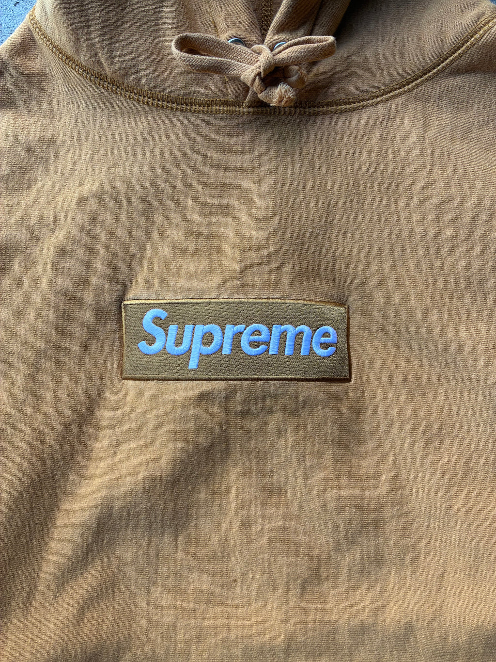 Supreme box logo “MUSTARD FW21” Hoodie (M)