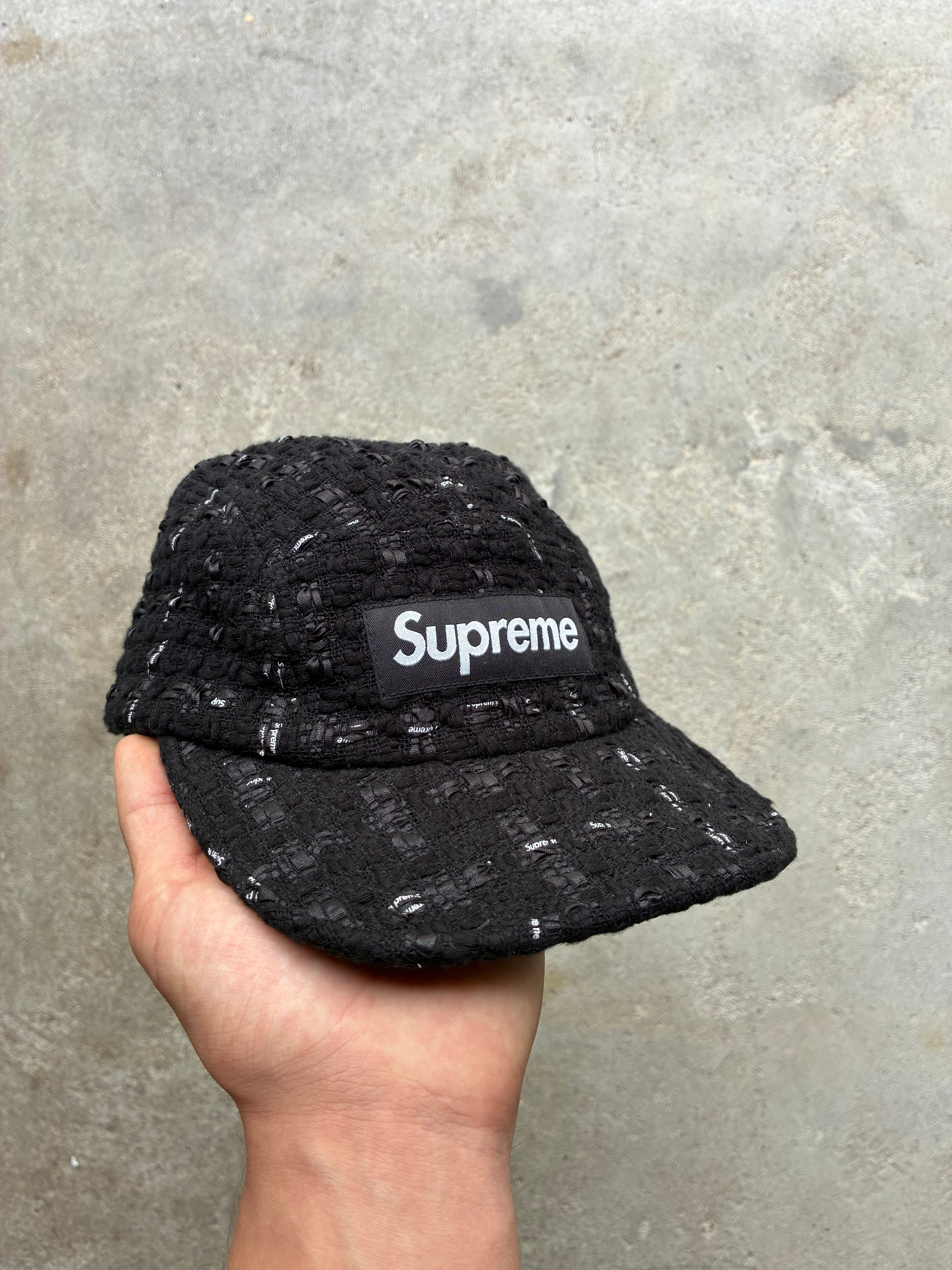 Supreme “RIBBON BOUCLE” Camp Cap (Adjustable)
