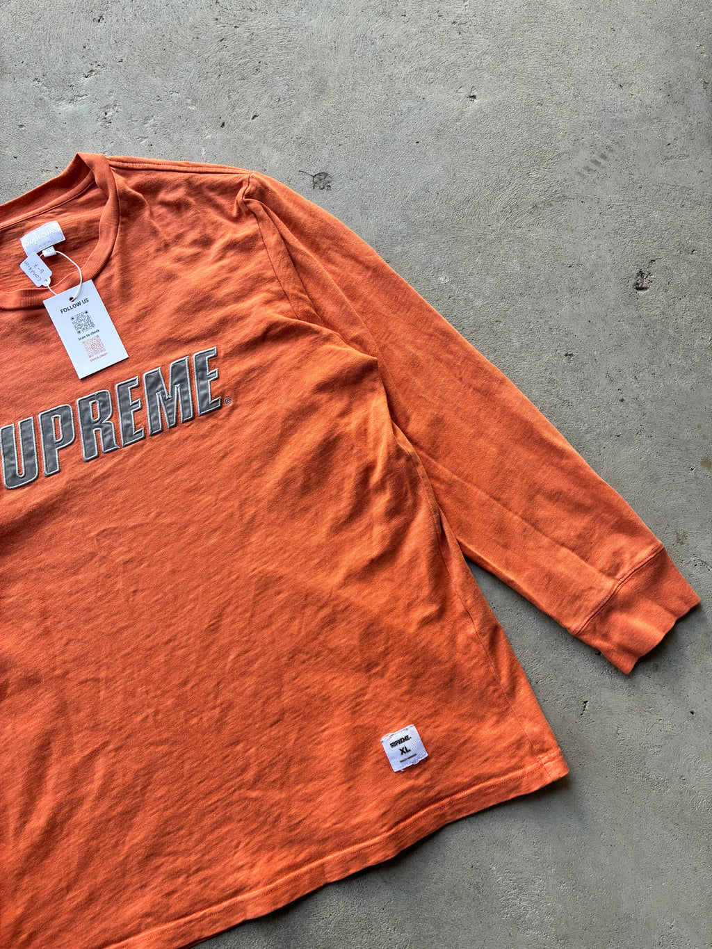 Supreme “METALLIC L/S REFLECTIVEE” Long Sleeve (XL)