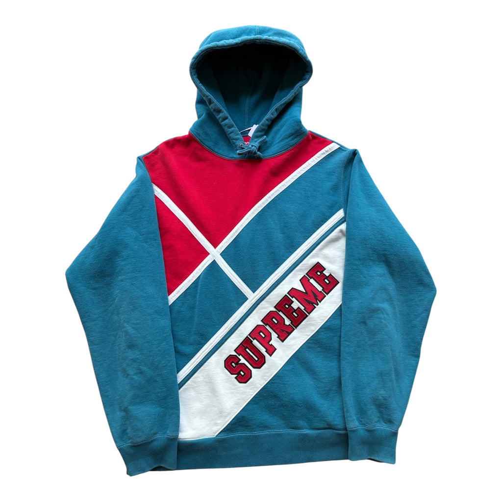 Supreme “DIAGIONAL” Hooded Sweatshirt (L)