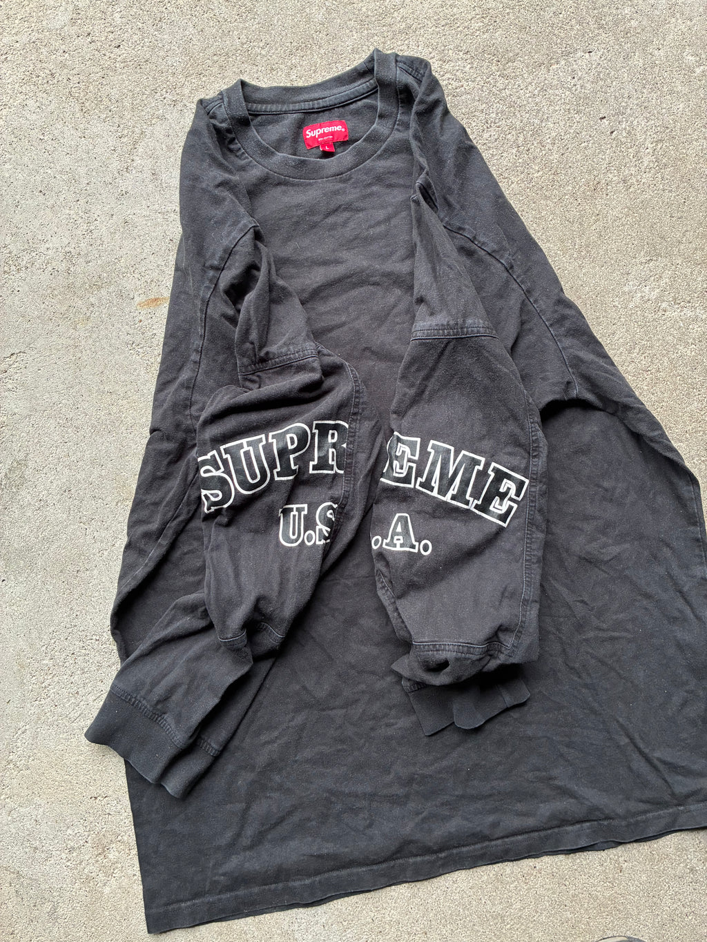 Supreme “U.S.A LOGO” Long Sleeve (L)
