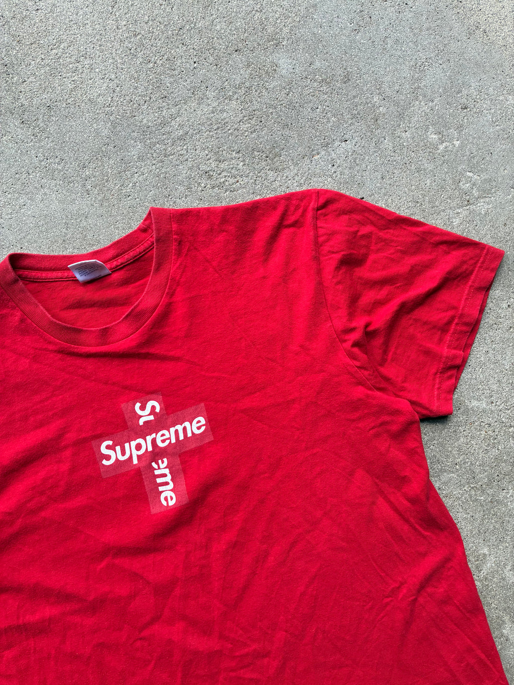 Supreme “CROSS BOX LOGO” Tee (L)