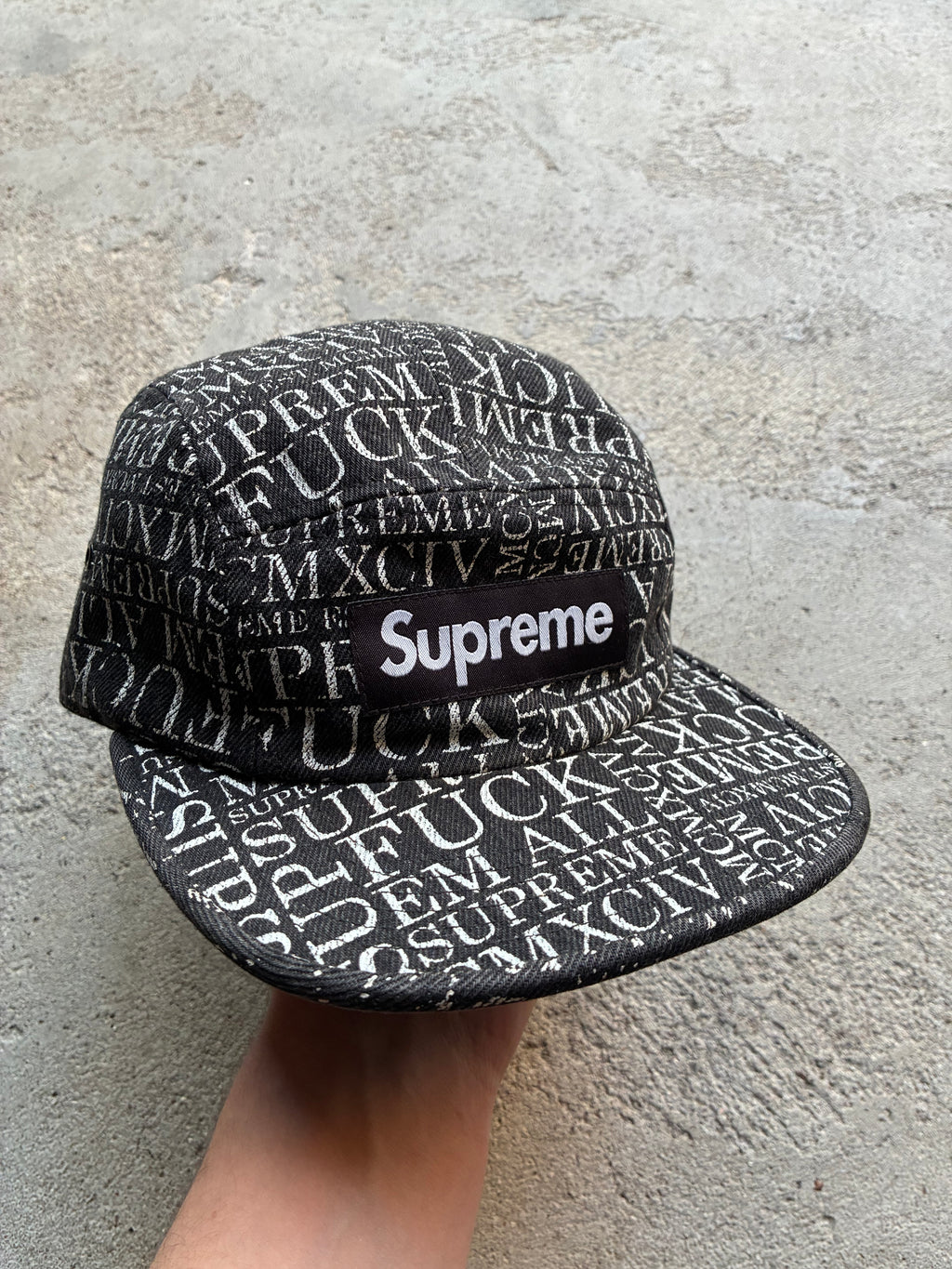 Supreme “F*** EM ALL” Camp Cap (Adjustable)
