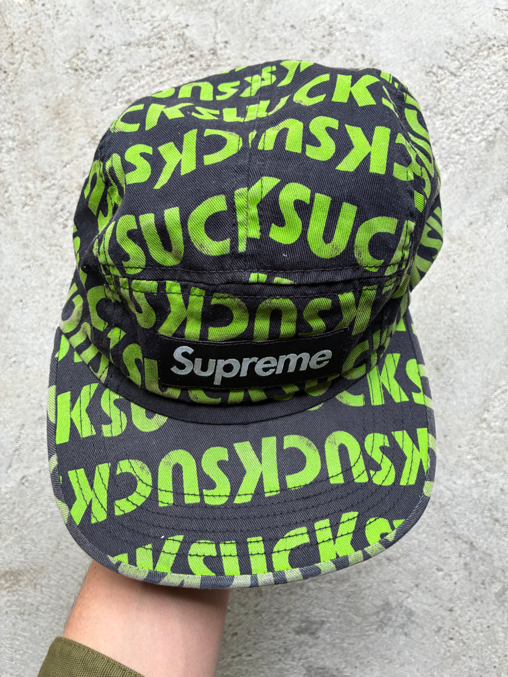 Supreme “SUCK” Camp Cap (Adjustable)