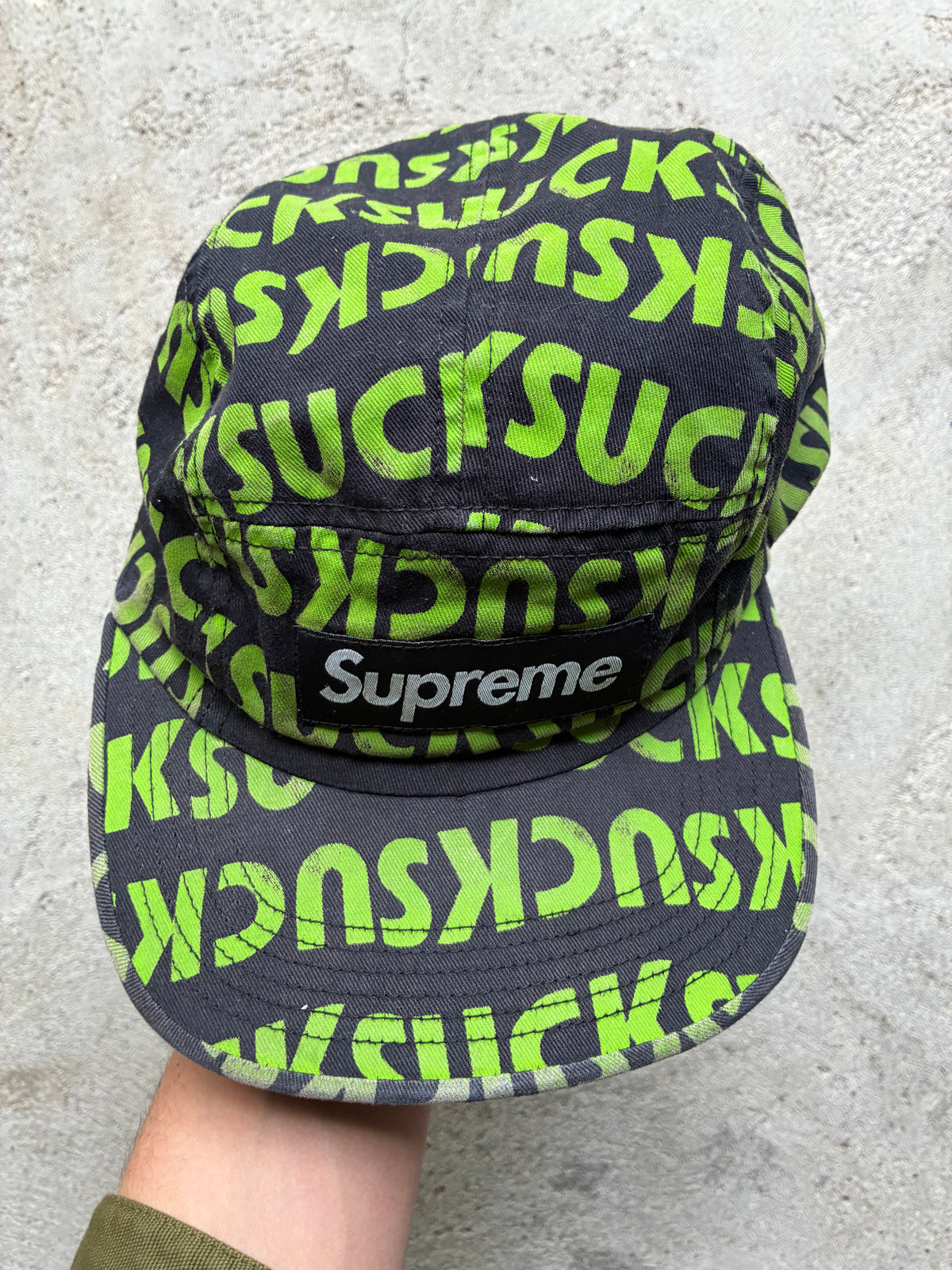 Supreme “SUCK” Camp Cap (Adjustable)