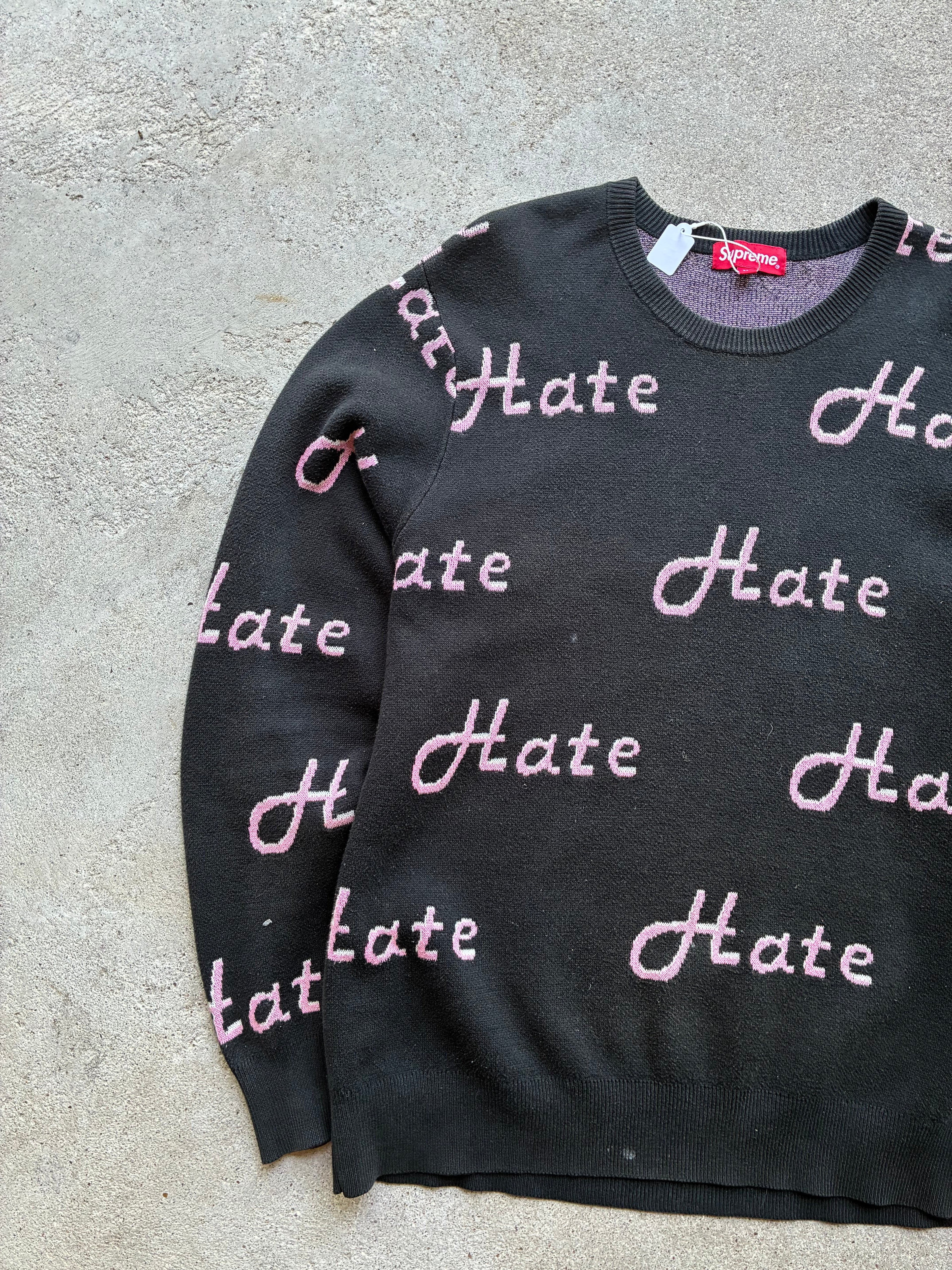 Supreme “HATE” Sweater (M)