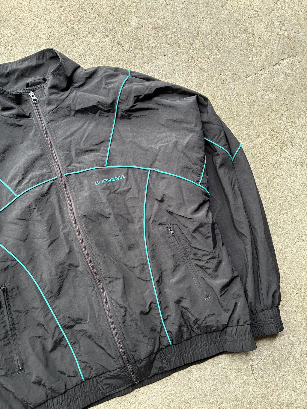 Supreme “PIPING SS19” Track Jacket (L)