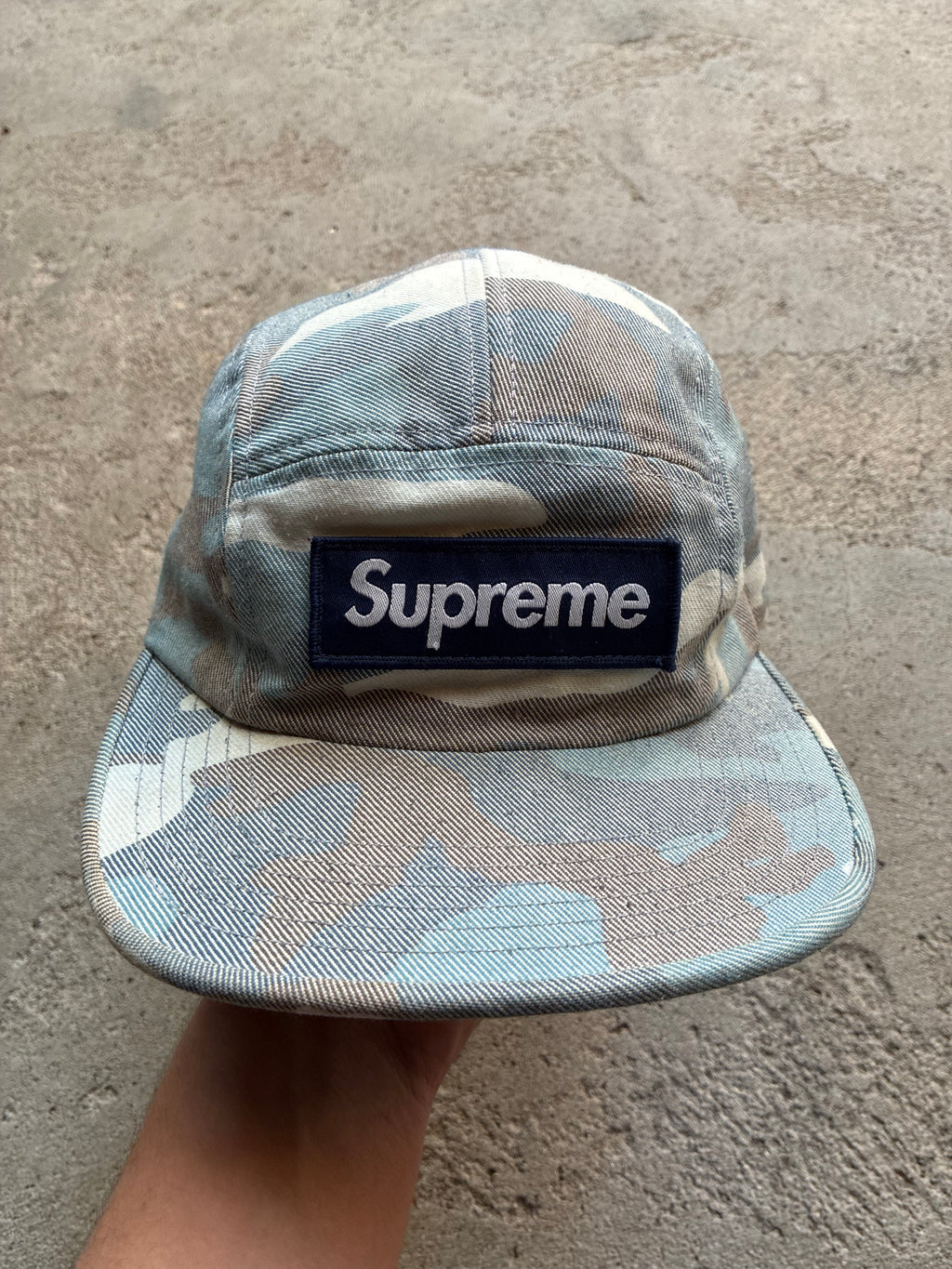 Supreme “WASHED OUT CAMO” Camp Cap (Adjustable)
