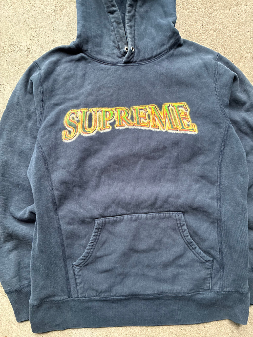 Supreme “METALLIC ARC LOGO” Hooded Hoodie (M)