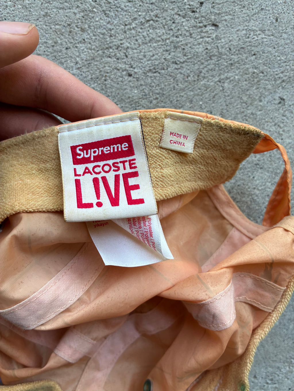 Reflective supreme x Lacoste Camp Cap (Adjustable)