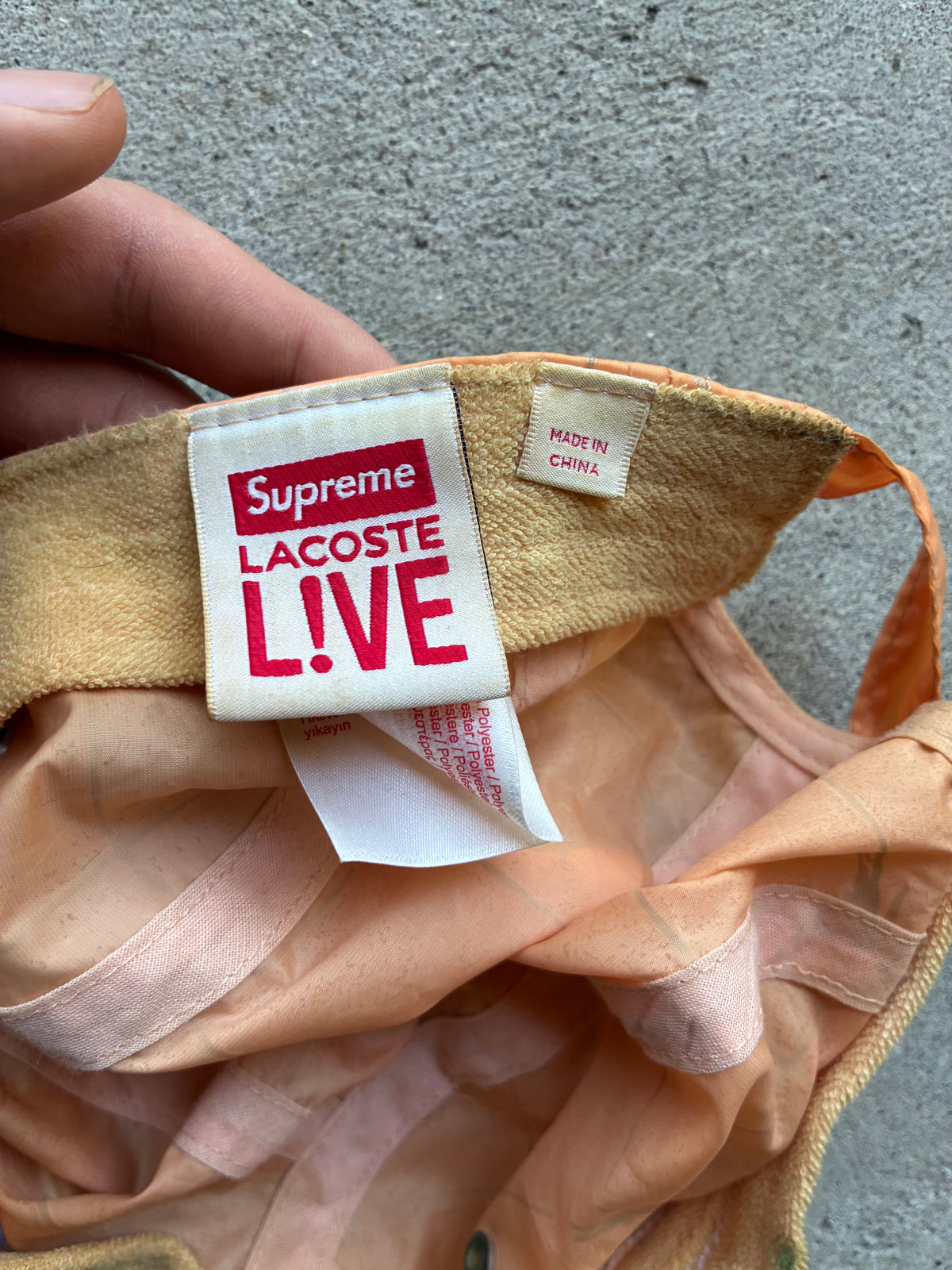 Reflective supreme x Lacoste Camp Cap (Adjustable)