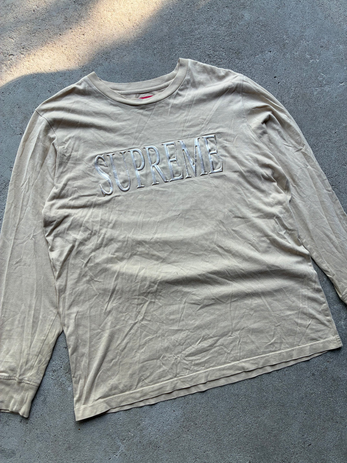 Supreme “GOLD LOGO” Long Sleeve (L)
