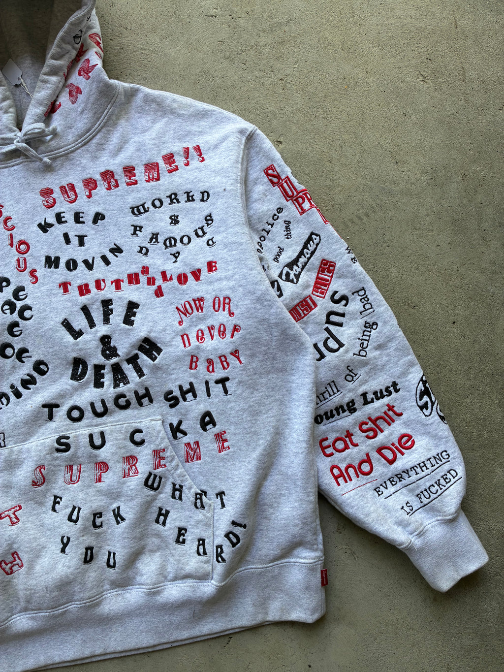 Supreme “TOO DEADLY SS26” Hooded Hoodie (L)