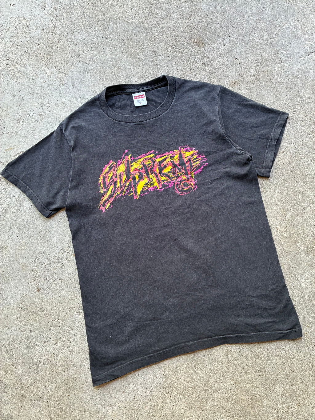 Supreme “SCRATCH BLACK FW20” tee (S)