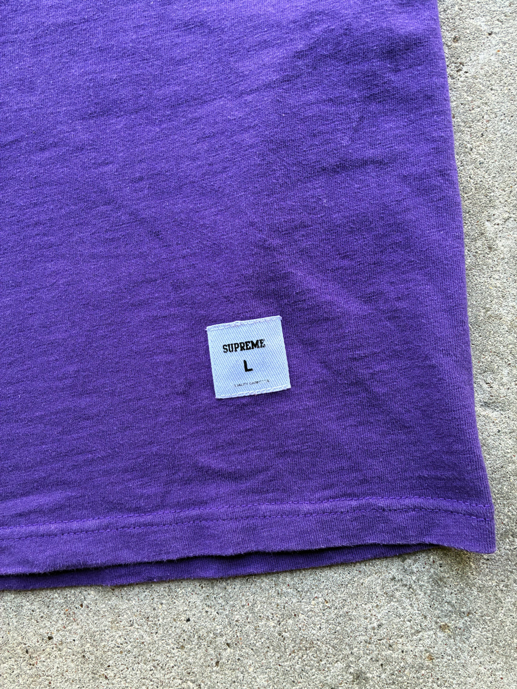 Supreme “STENCIL EMBROIDERED SS24” Tee (L)