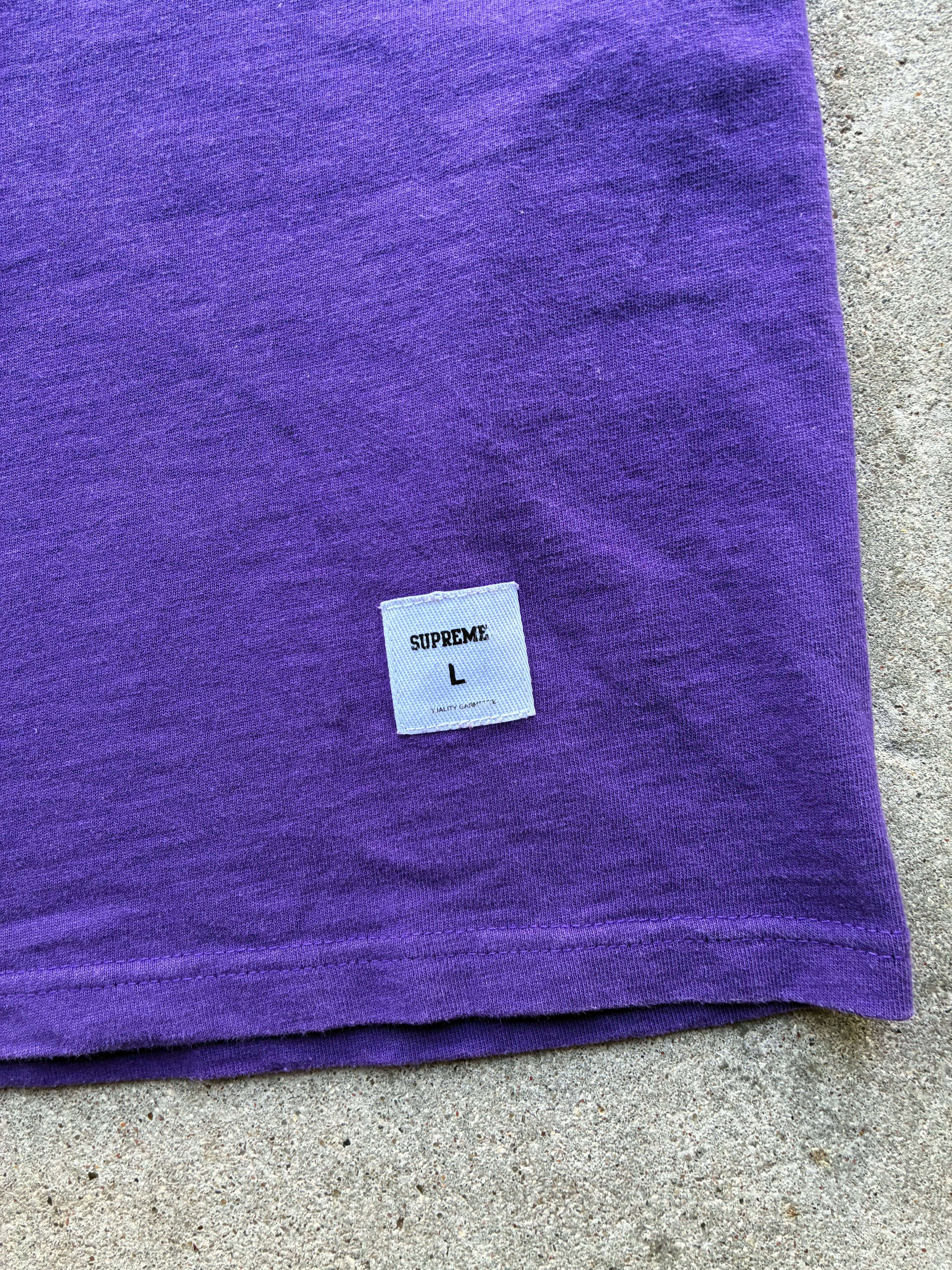 Supreme “STENCIL EMBROIDERED SS24” Tee (L)
