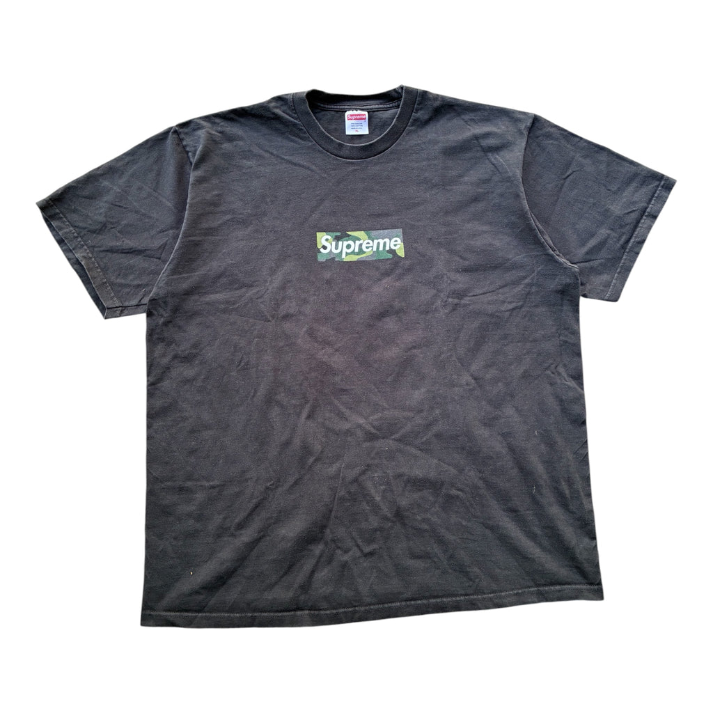 Supreme “CAMO BLACK FW23” Box Logo Tee (XL)