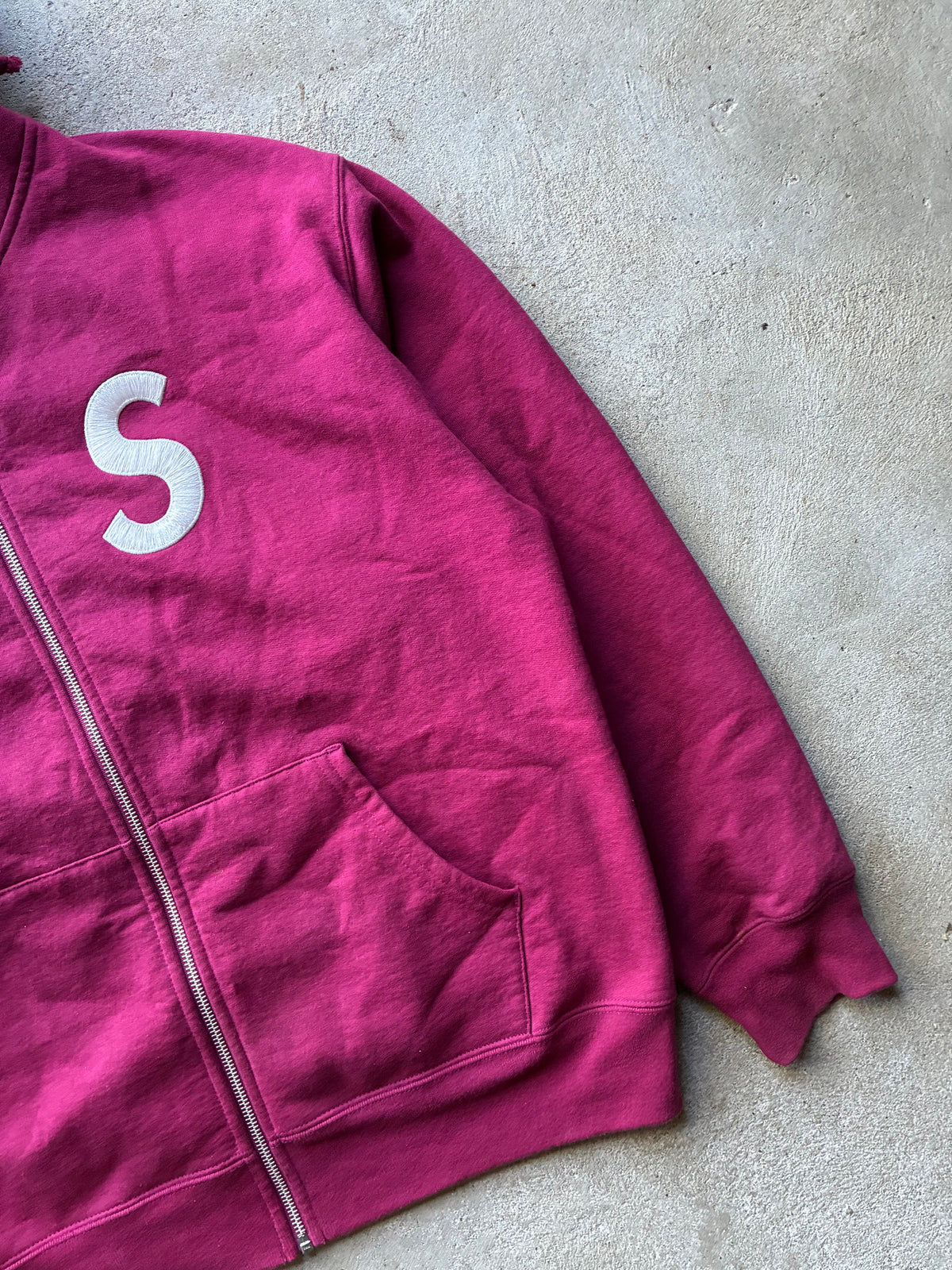 Supreme “S LOGO” Zip Up Hoodie (L)