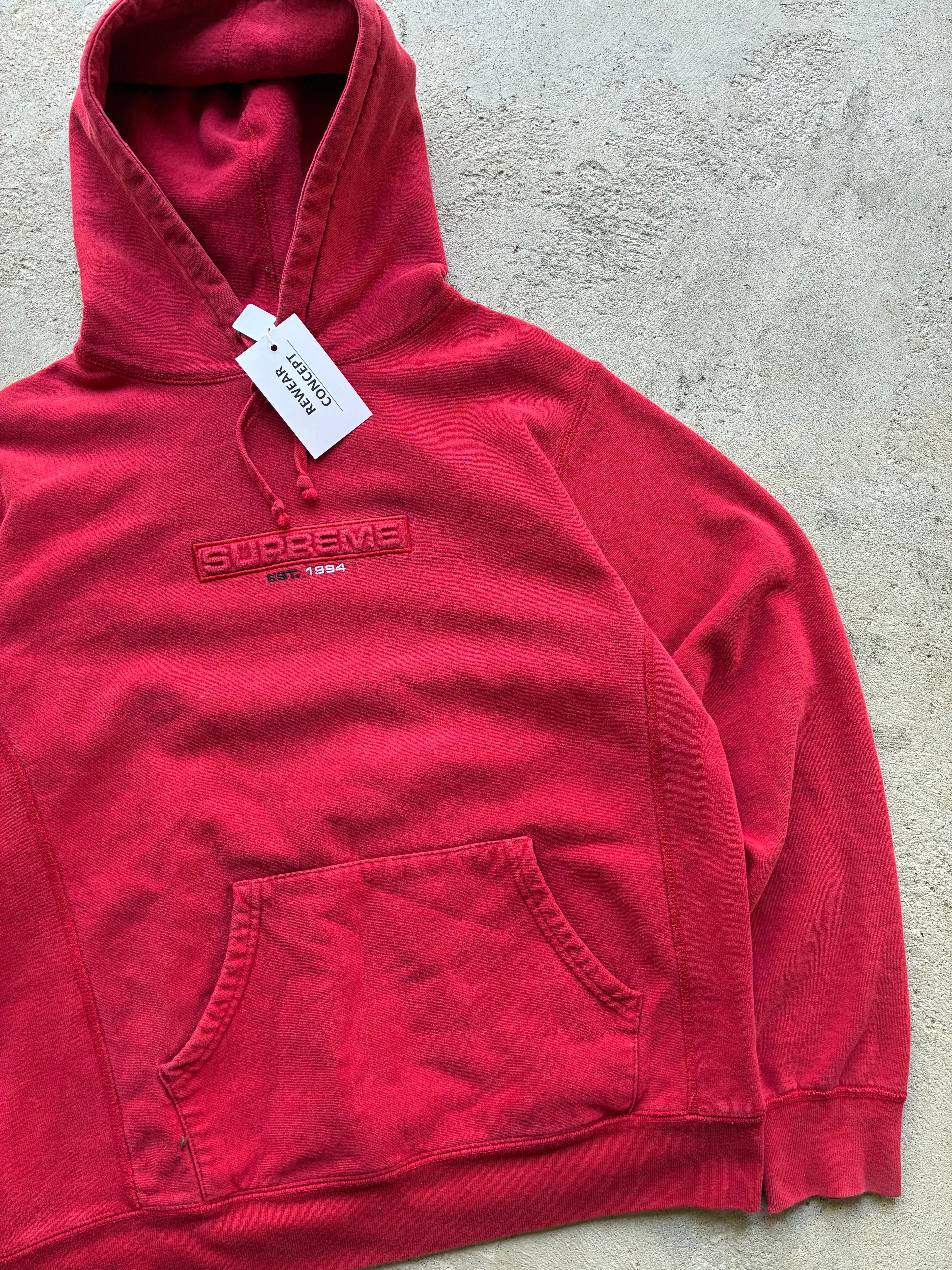 Supreme “EBOSSED LOGO SS18” Hoodie (M)