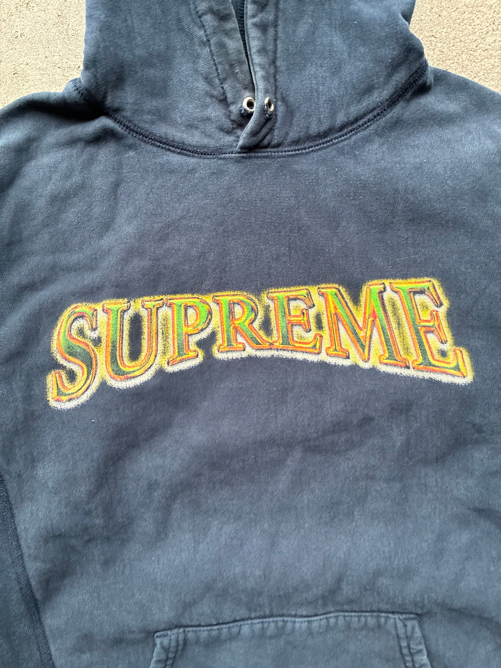 Supreme “METALLIC ARC LOGO” Hooded Hoodie (M)
