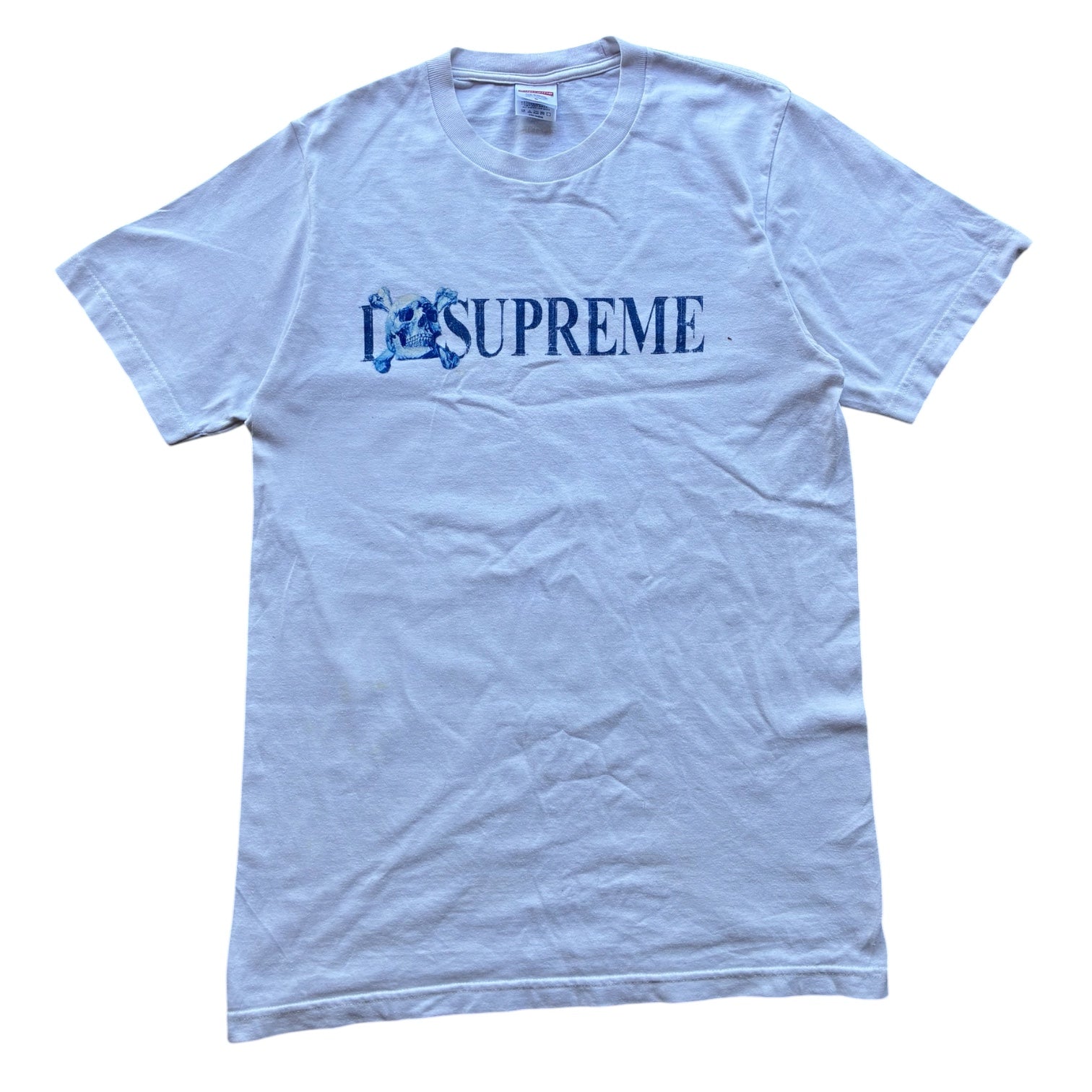 Supreme “SKULL WHITE FW25” tee (S)