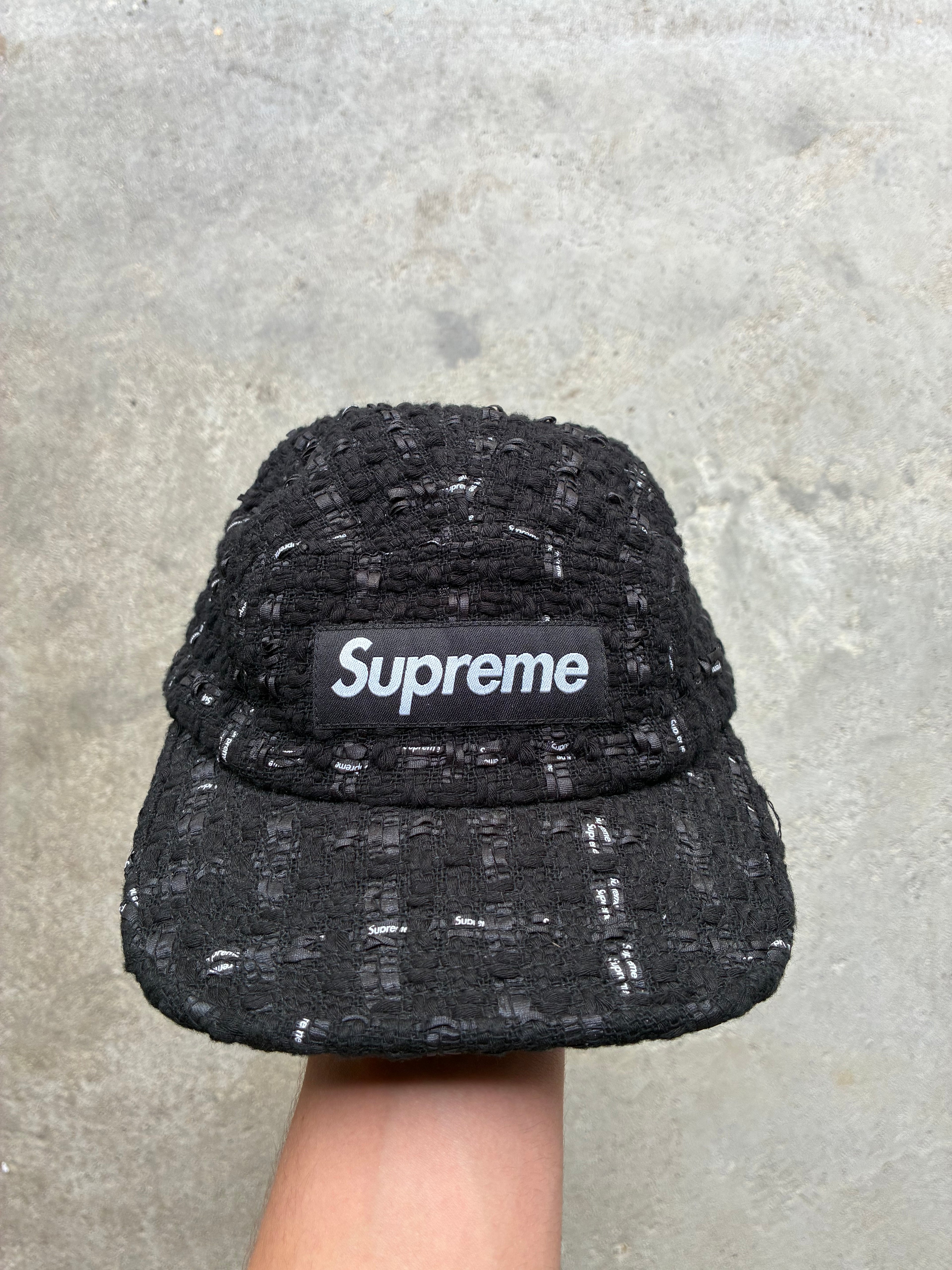 Supreme “RIBBON BOUCLE” Camp Cap (Adjustable)