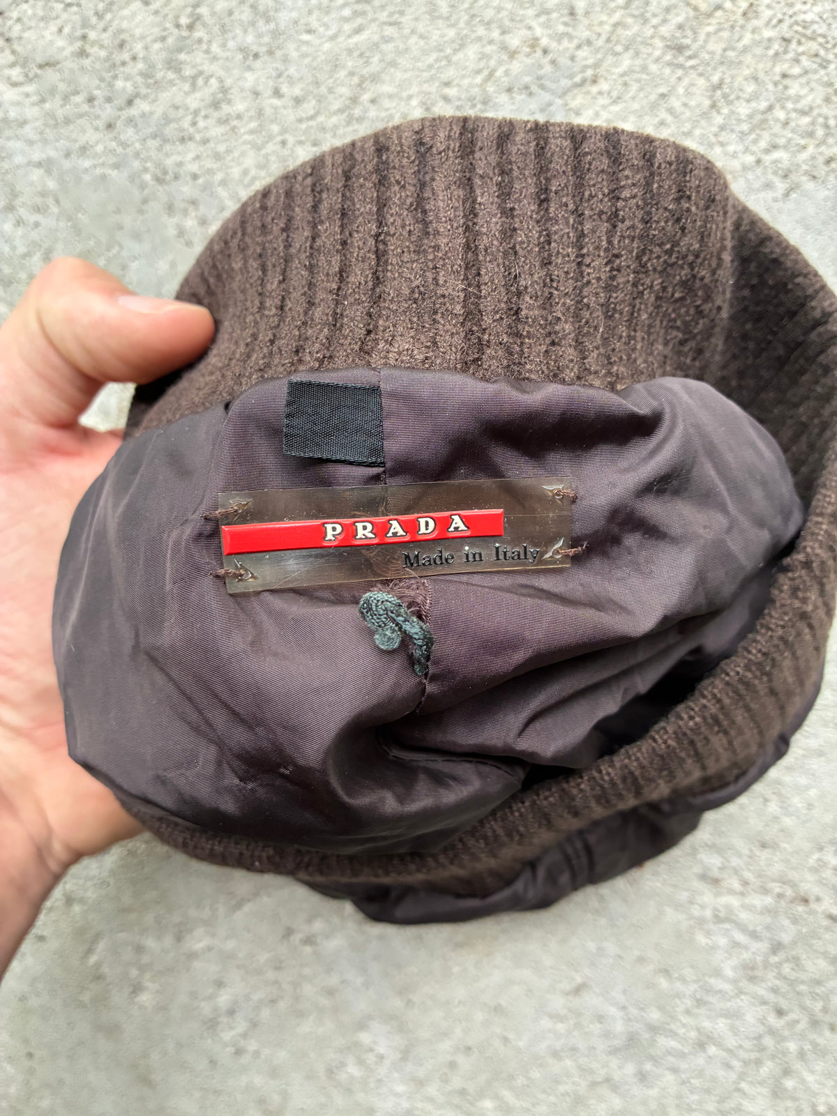 Vintage Prada beanie (L)