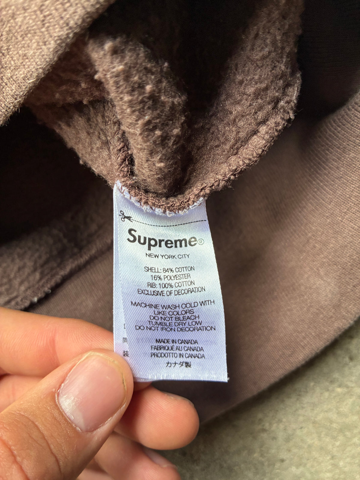 Supreme “ BROWN BOX LOGO” Crewneck (M)